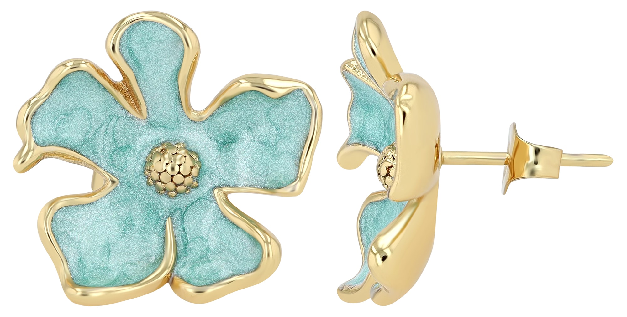 Adelia´s Paar Ohrstecker »Damen Ohrringe ¿ Ohrstecker aus Edelstahl mit Emaille«