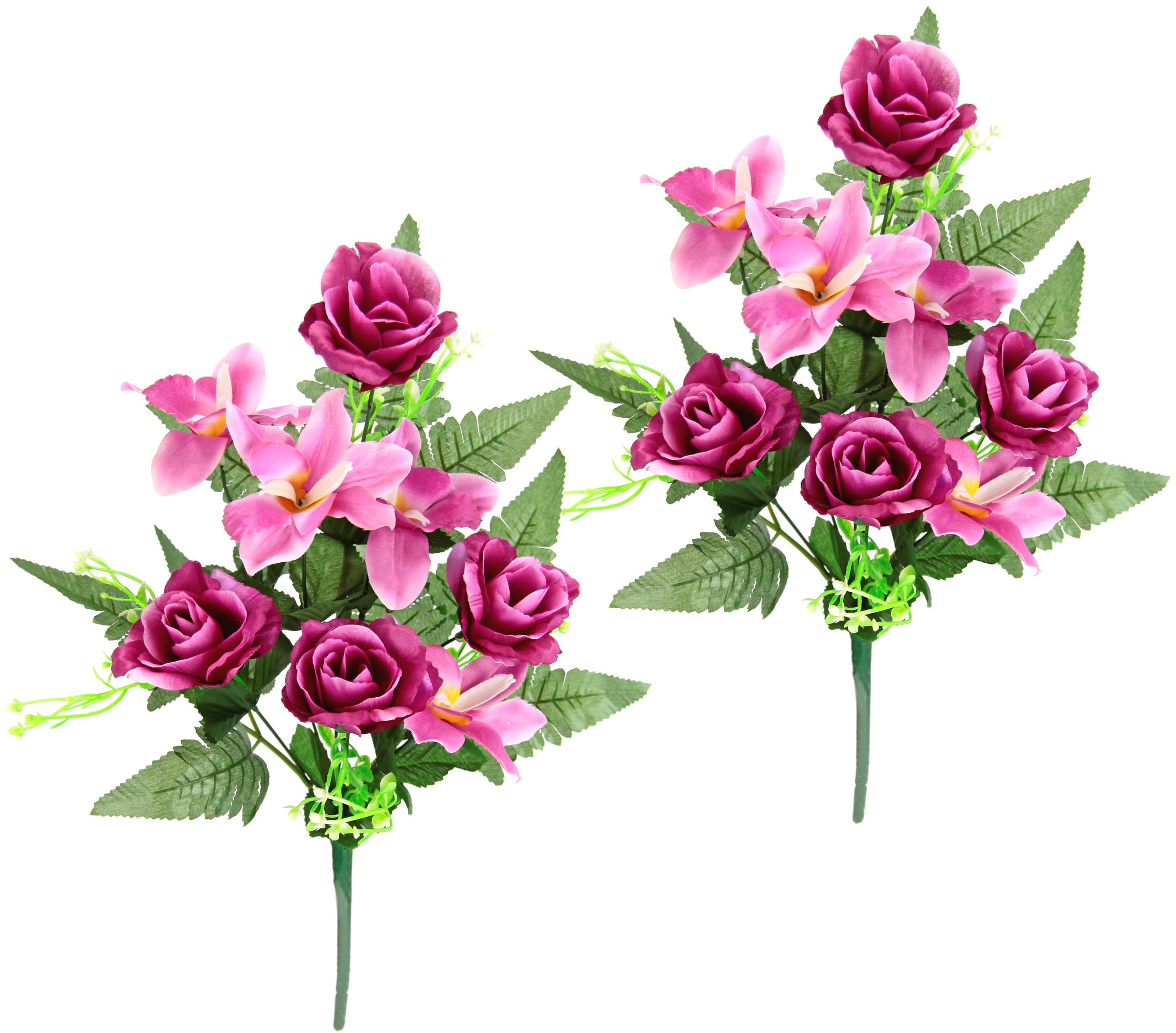 I.GE.A. Kunstblume »Bouquet bestellen Rosen«, Set und Blumen Stellen aus Künstliche OTTO Orchideen oder Legen bei zum Kunstblumenstrauß 2er