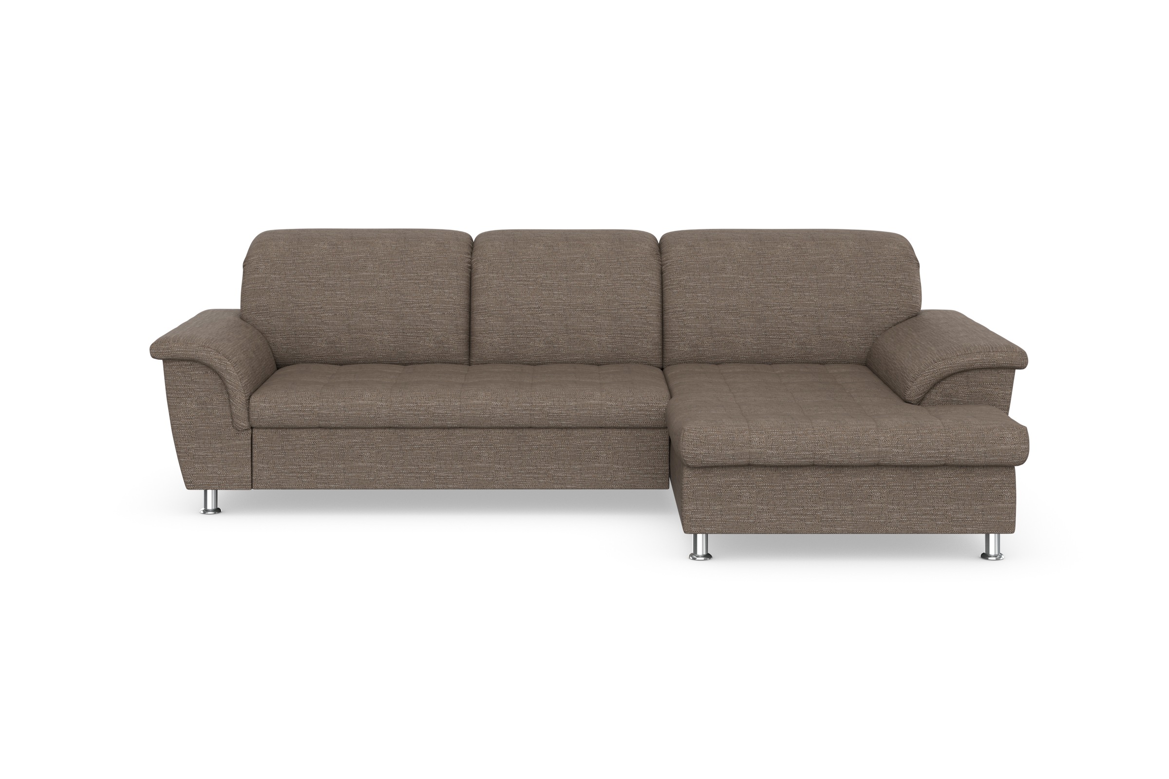 DOMO collection Ecksofa Franzi, wahlweise mit Bettfunktion, Bettkasten und Kopfteilverstellung