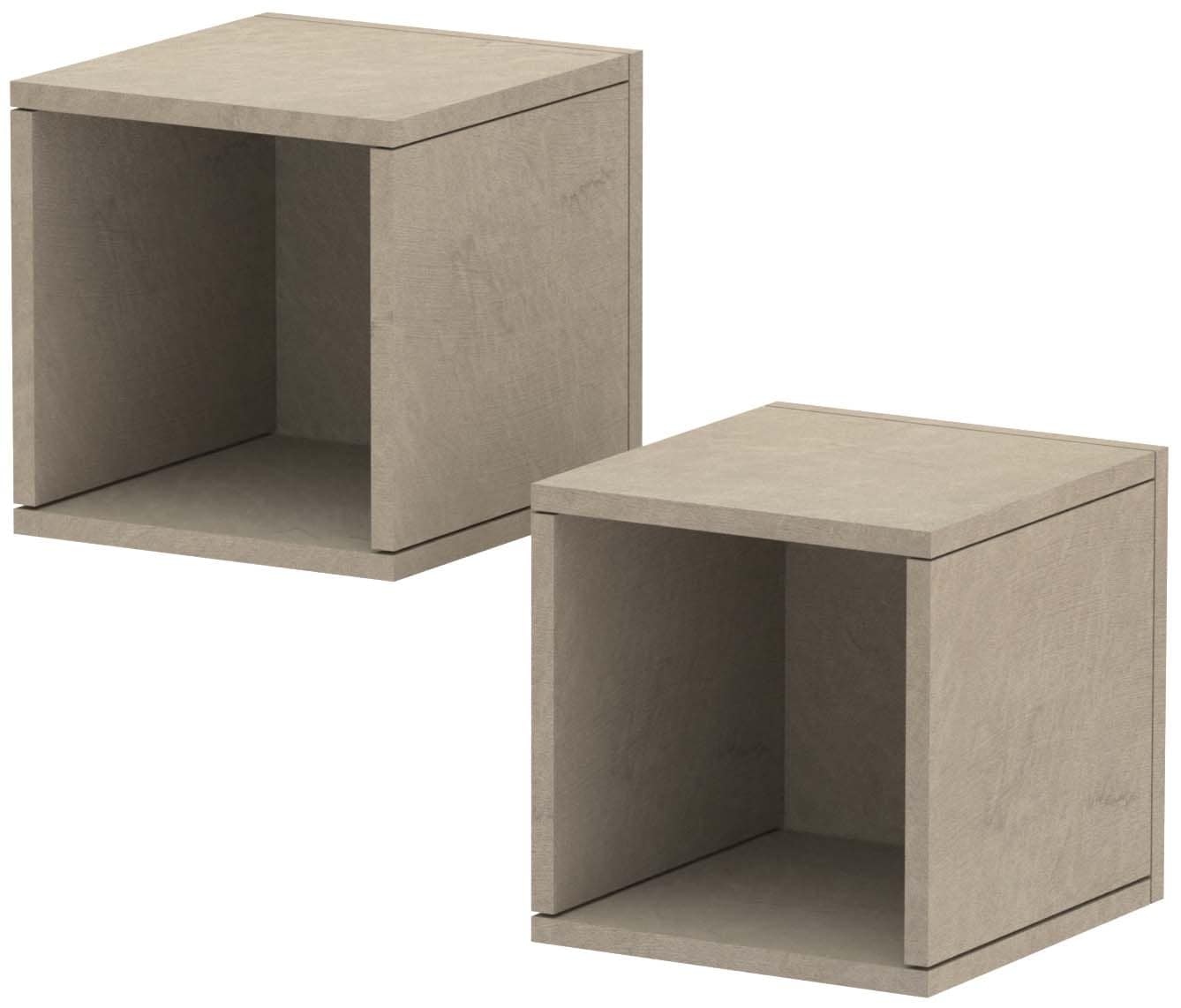 Home affaire Wandregal »Infinity« Set, 2 kleine Würfelregale, 2 Stk. tlg. Würfelregal 2er-Set, Breite 28 cm, Höhe 29 cm