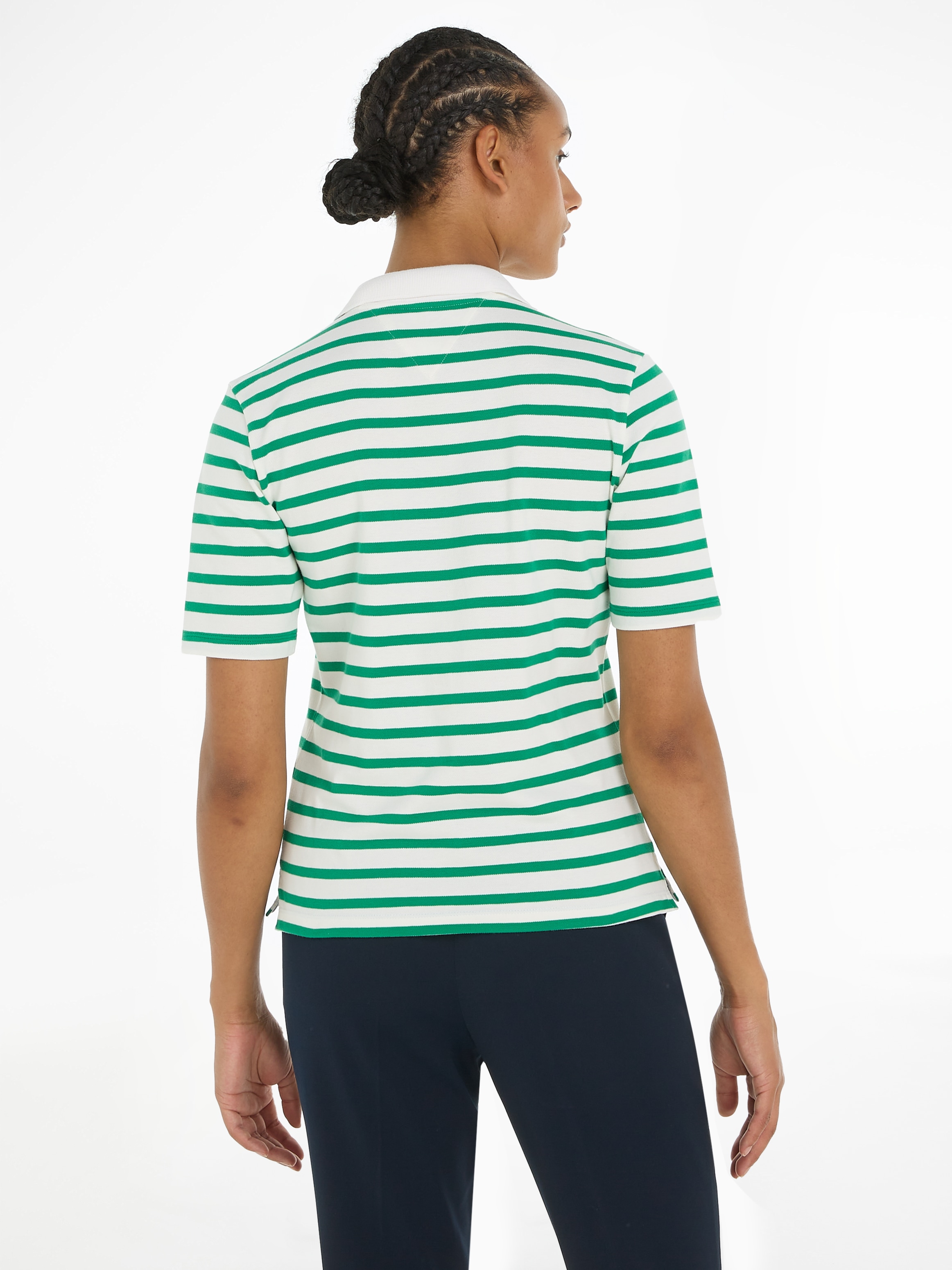 Tommy Hilfiger Poloshirt »1985 REG PIQUE STRIPE POLO SS«, mit dezenter Tommy Hilfiger Logostickerei