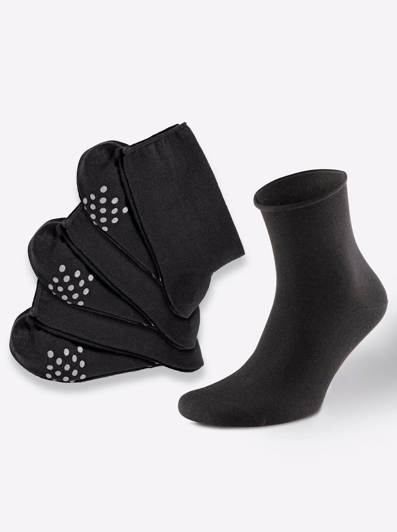 Wäschepur Damen Socken 3 Paar tlg. in schwarz, Größe 3