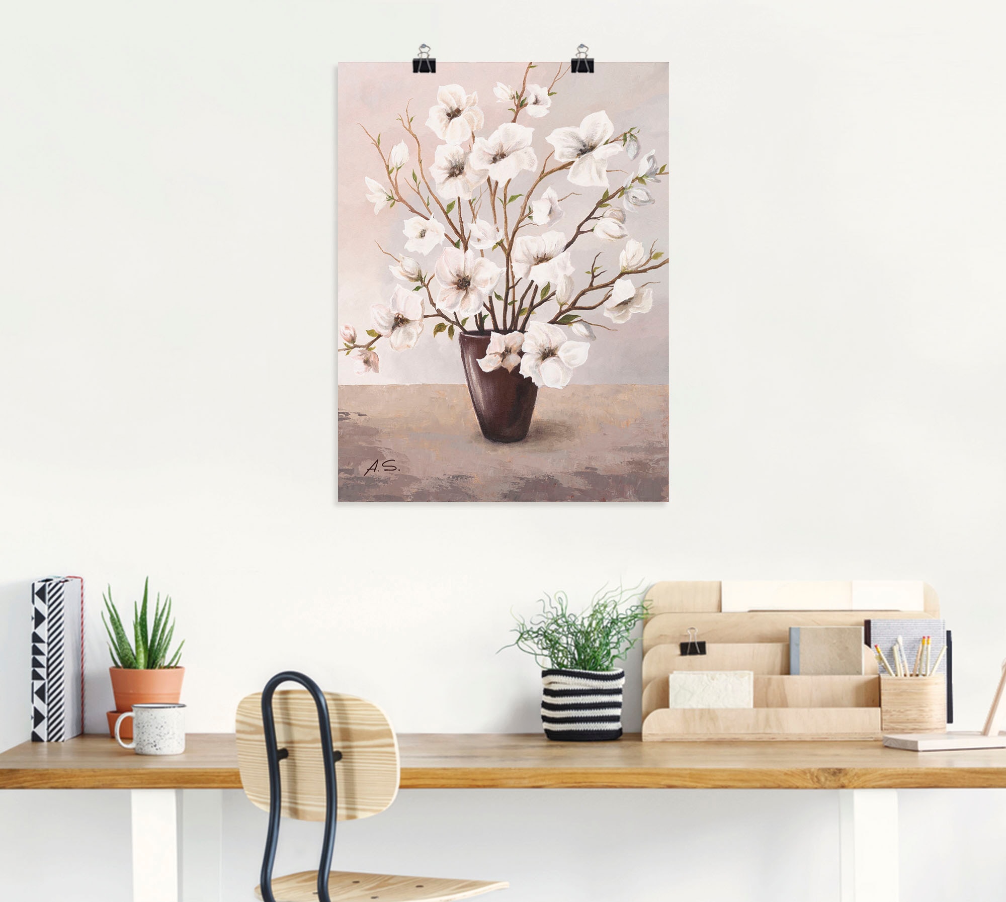 Artland Wandbild »Magnolien«, Blumen, (1 St.), als Leinwandbild, Poster in verschied. Größen
