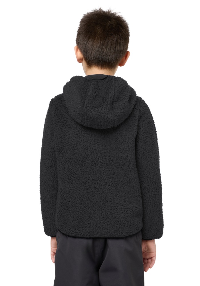 Jack Wolfskin Fleecejacke »ICE CURL HOOD JACKET K« mit Kapuze für Kinder, mit Kapuze, atmungsaktiv, schnell trocknend, kuschelig