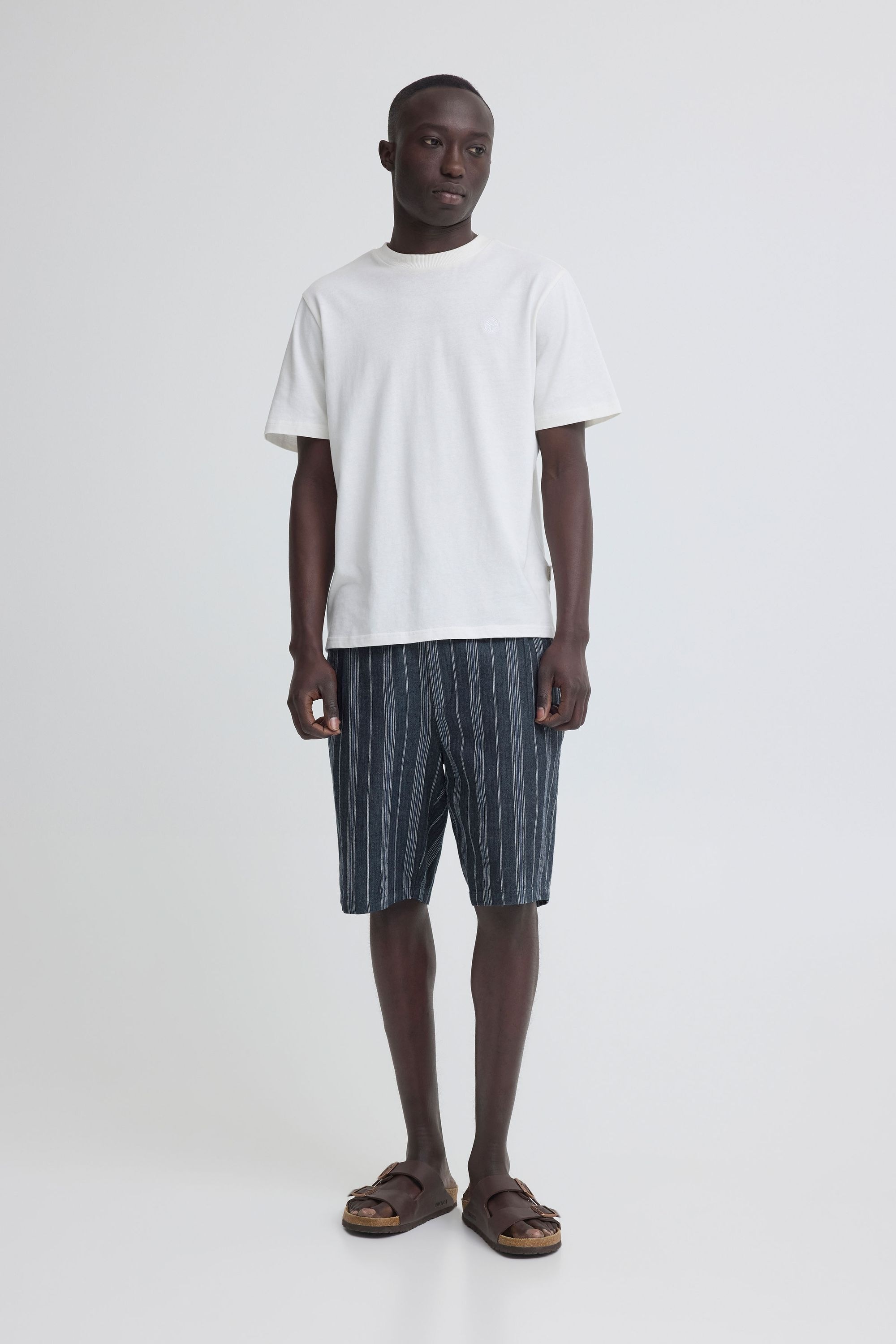 Blend Leinenhose »Leinenhose BHMaddox Linen Mix Striped«