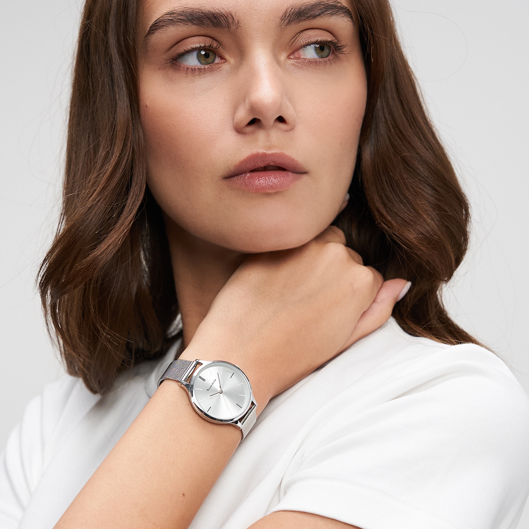 Tamaris Quarzuhr »New Mesh« Armbanduhr, Damenuhr, analog