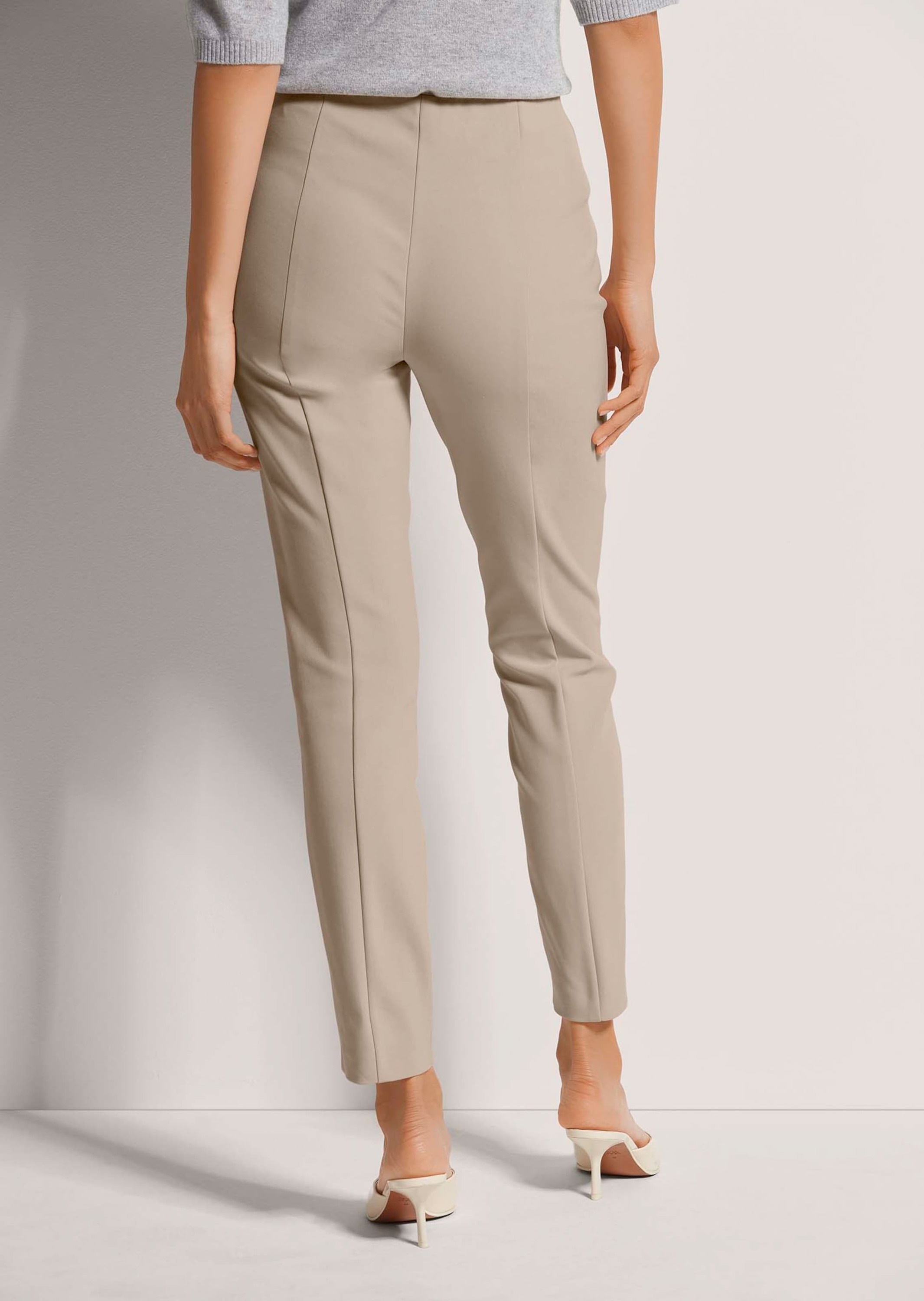 MADELEINE Stoffhose »Hose Schlanke Stretch-Hose mit Biesen«