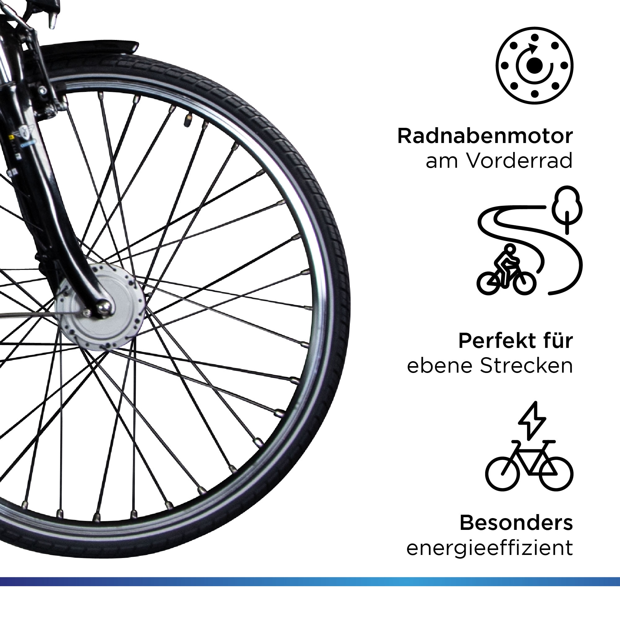 Zündapp E-Bike »Z510«, 3 Gang, Shimano, Nexus SC-3C41, Frontmotor 250 W, Pedelec, Elektrofahrrad für Damen u. Herren