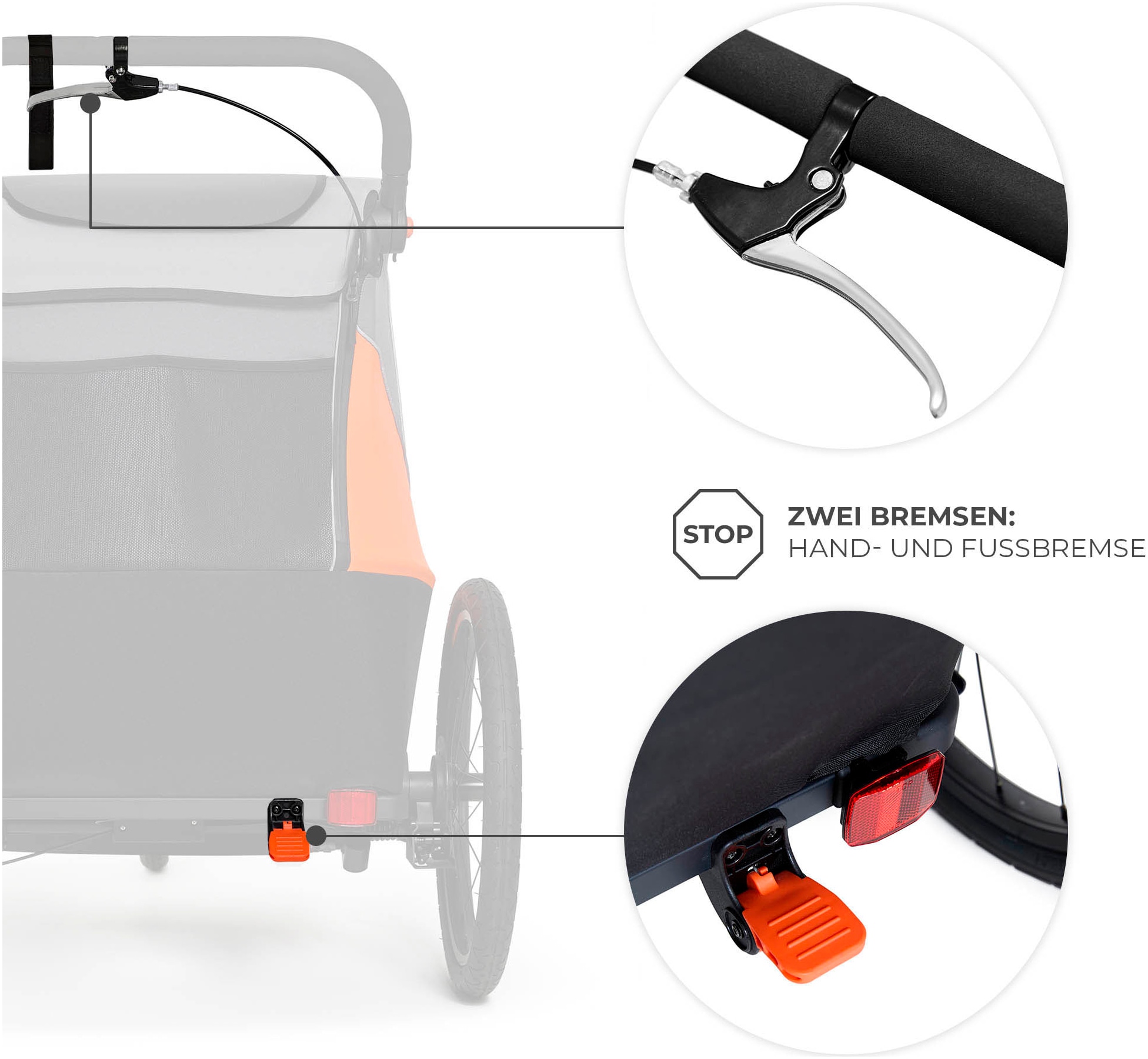 Kinderkraft Fahrradkinderanhänger »NAVA« für 2 Kinder