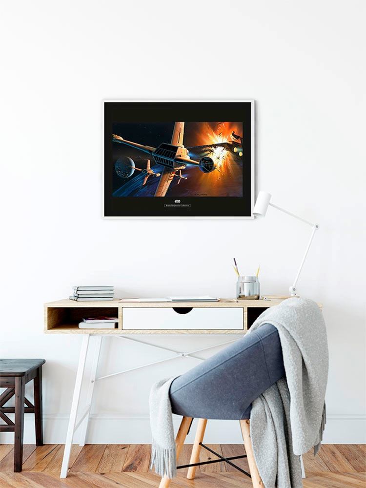 Komar Bild »Star Wars Classic RMQ Endor Orbit War« Star Wars 1 Stk. tlg. Wandbild zur Dekoration im Kinderzimmer - ohne Rahmen