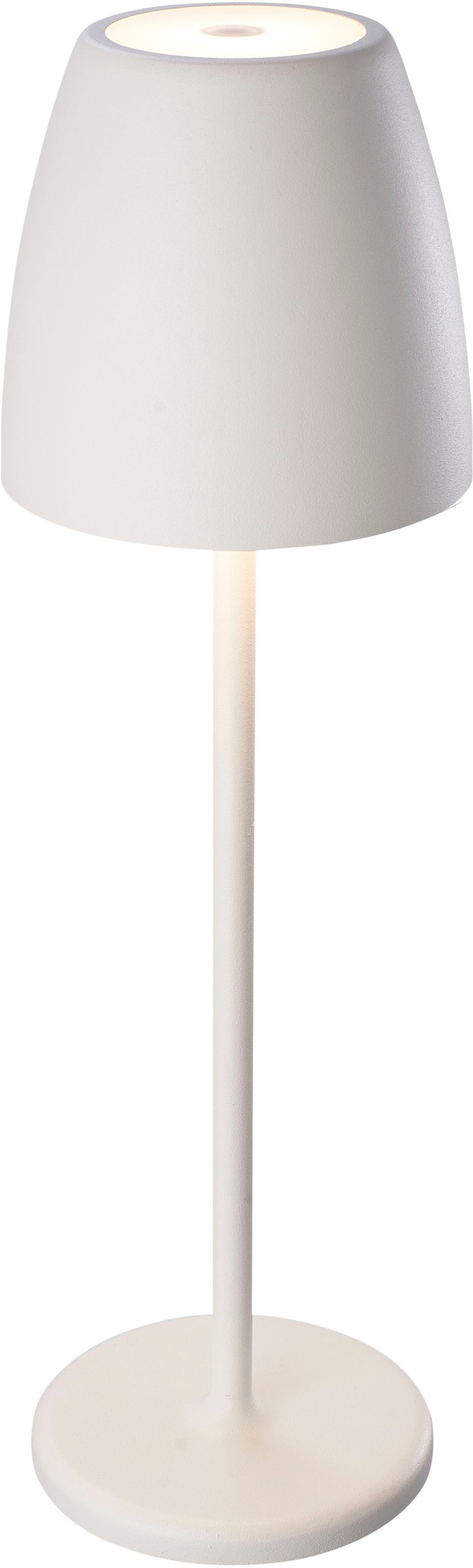 Akku in Tischleuchte bei »MEGATRON online OTTO niermann kaufen 1 LED fünftrendigen Antikweiß«, Design Elegantes Farben IP54 TL TAVOLA flammig-flammig, 2W-200lm/827