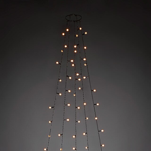 KONSTSMIDE LED-Baummantel, 250 St.-flammig, LED Lichterkette mit Ring Ø 11,  mit Globes, 5 Stränge à 50 Dioden im OTTO Online Shop