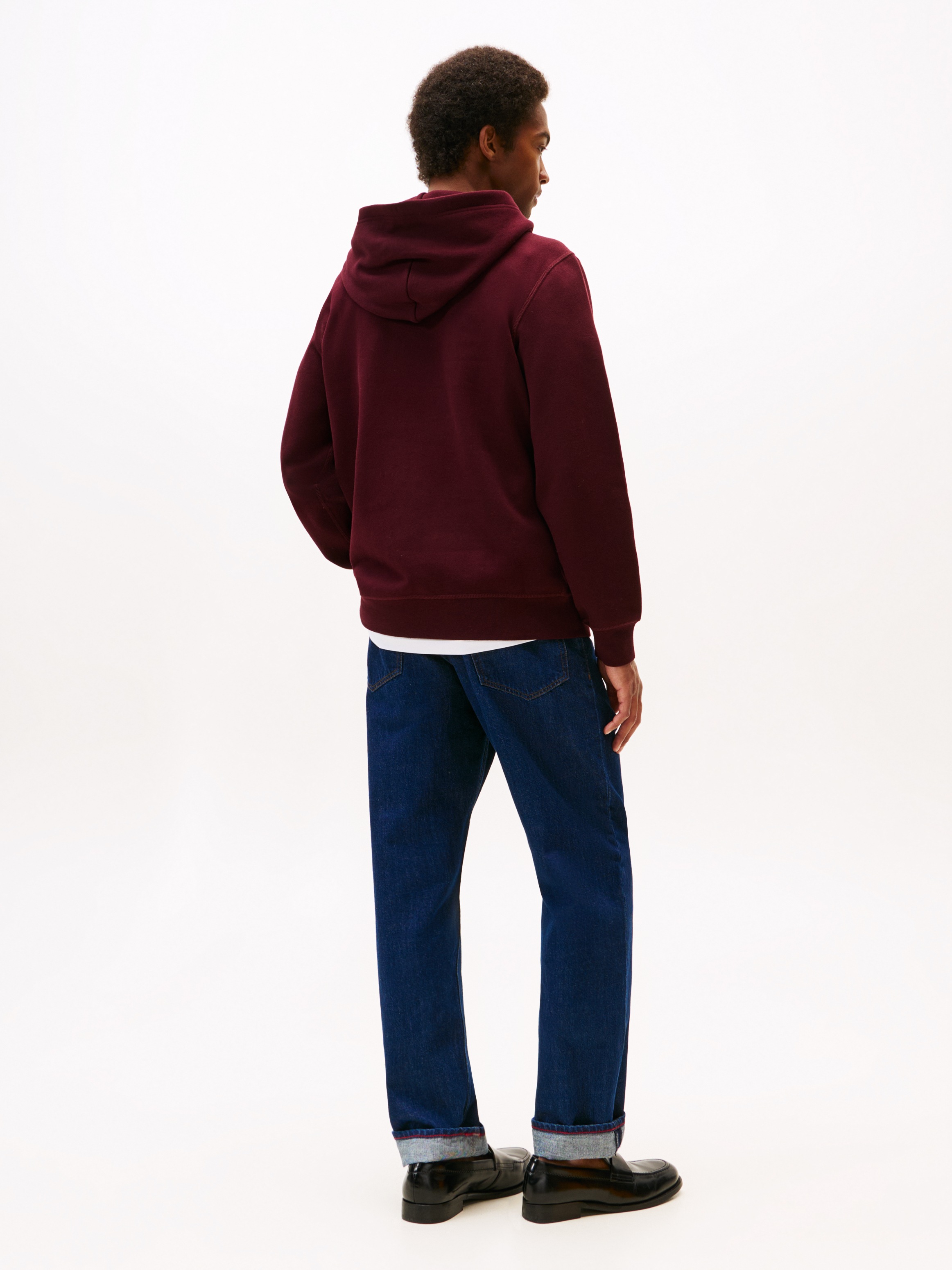 Tommy Hilfiger Hoodie »ESS SEASONAL FLEECE HOODY mit Kapuze und Kängurutasche«, unifarben, casual, regular fit, Baumwollmix, Kapuze