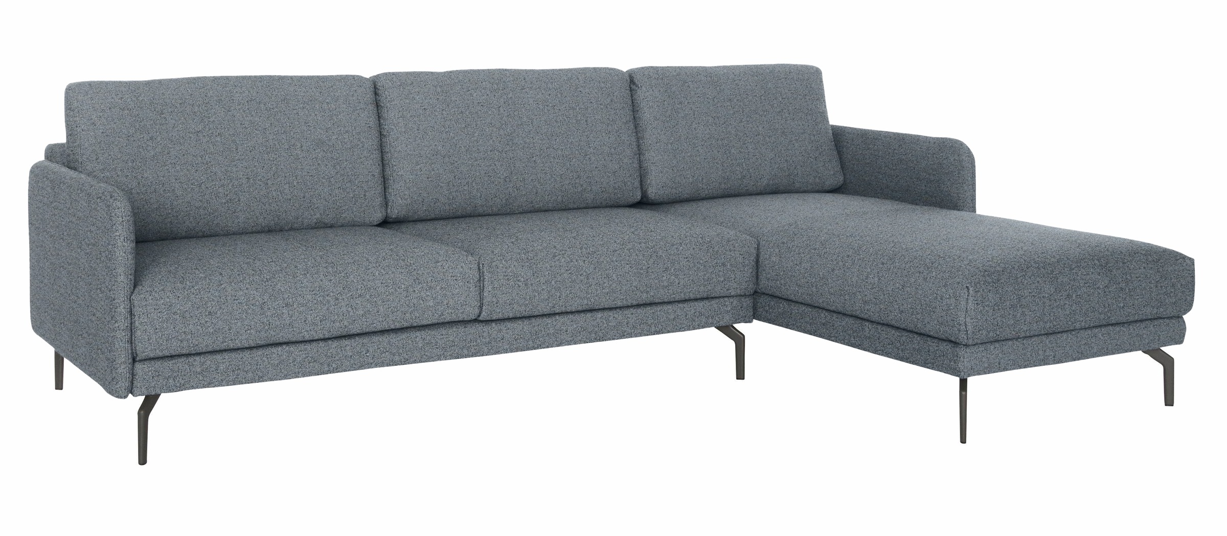 Creation BY ROLF BENZ Ecksofa »CR.450, Designecksofa, Polsterecke, L-Form« Armlehne sehr schmal, Breite 234 cm, Alugussfüße in umbragrau