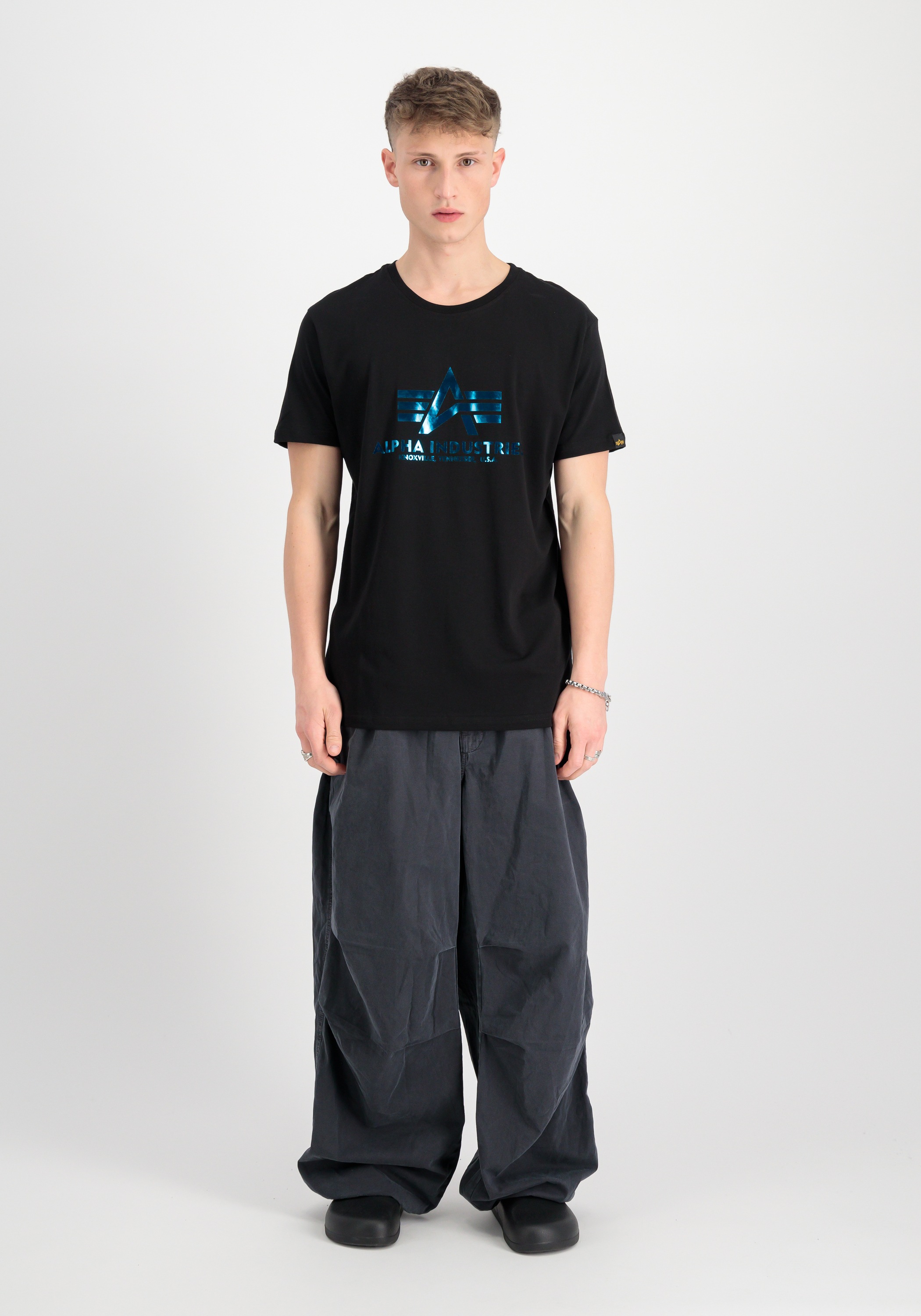Alpha Industries T-Shirt »Basic T-Shirt BL Foil Print T-Shirt«