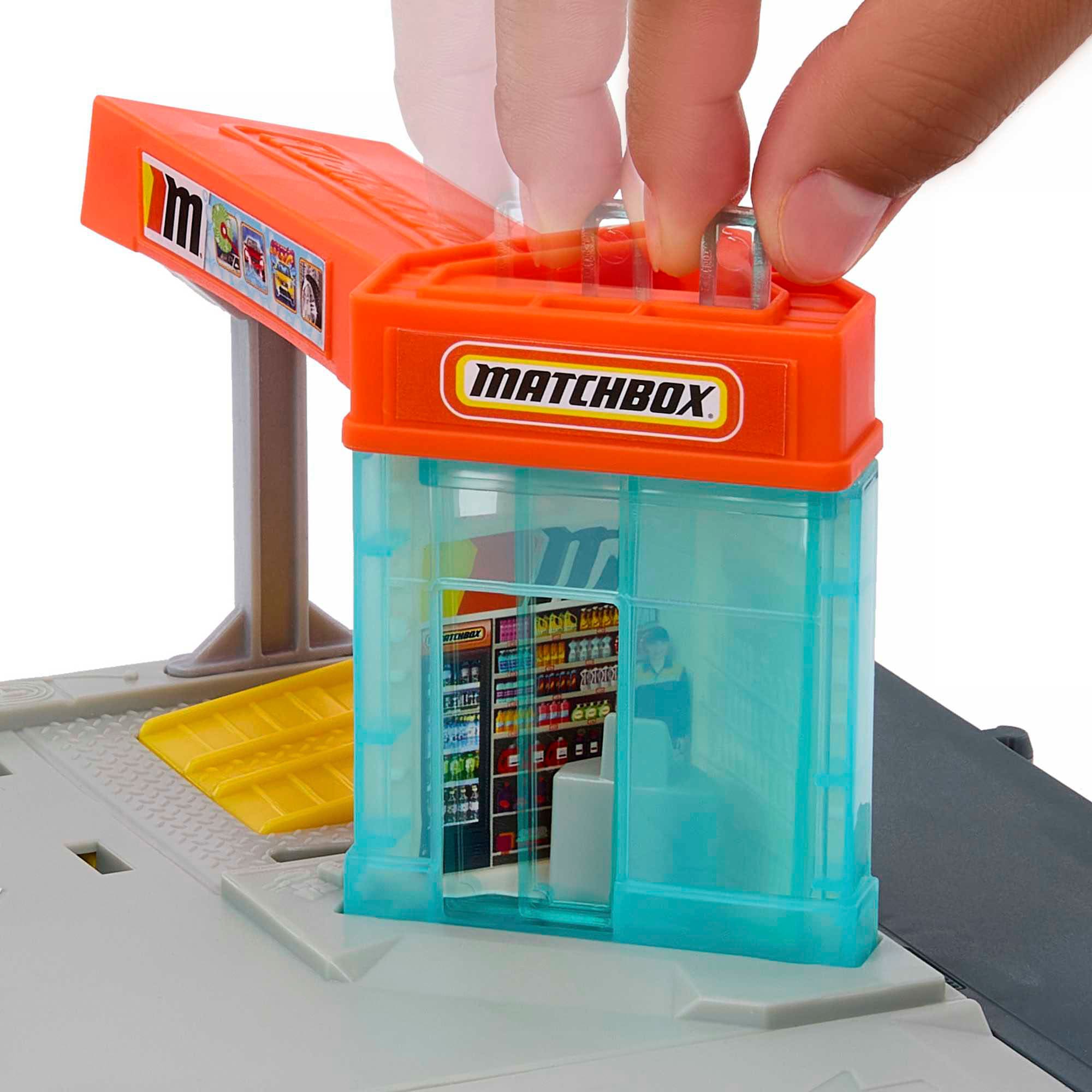 MATCHBOX Spielwelt »Matchbox, Super Clean Autowaschanlage«, mit Licht und Sound; inklusive 1 Matchbox-Auto