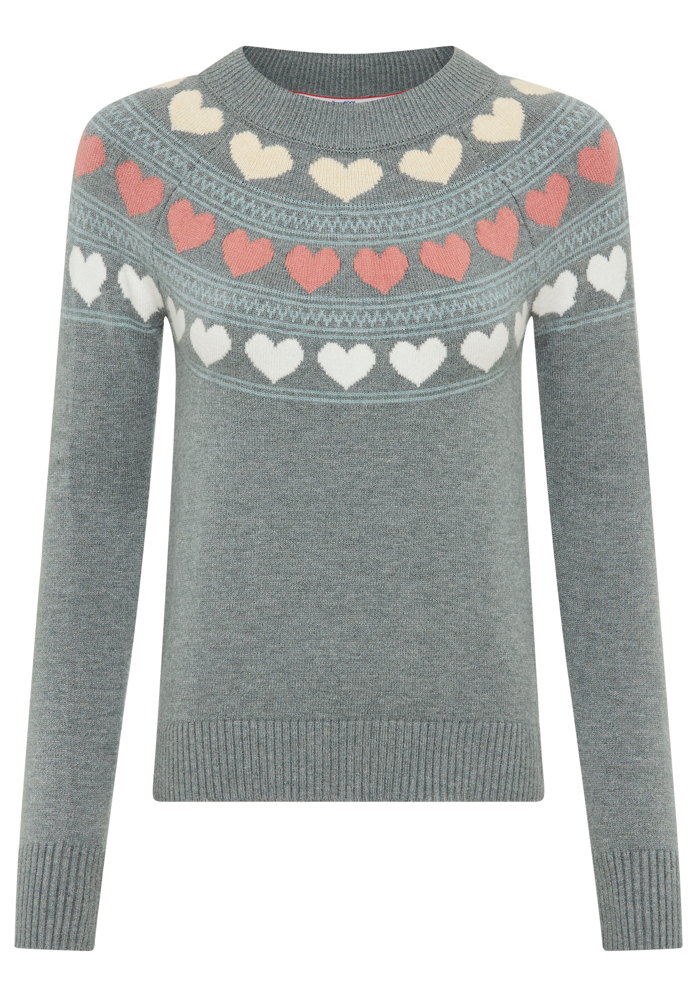 KangaROOS Norwegerpullover, mit Herzen