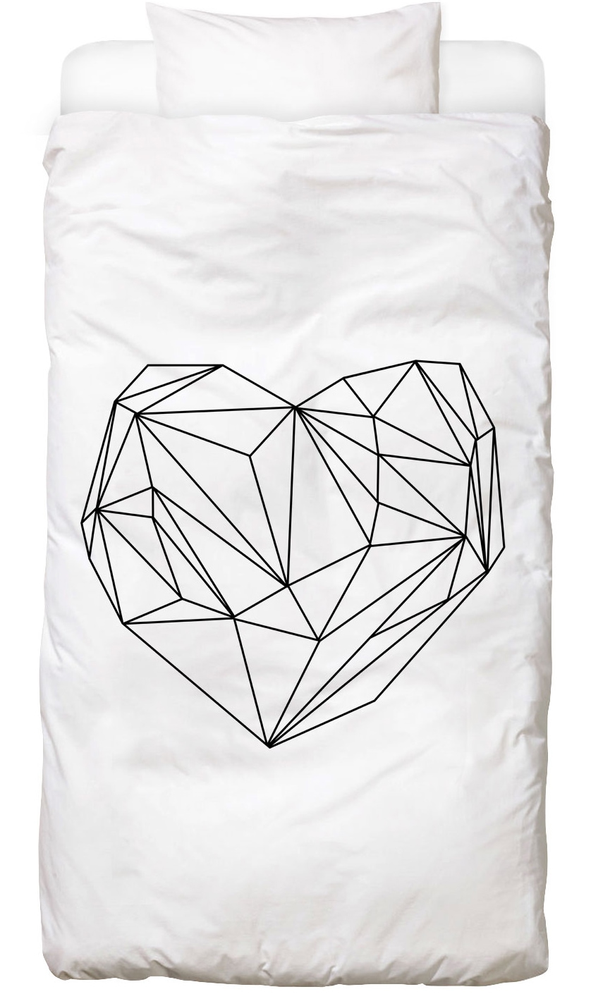 Juniqe Bettwäsche »Heart Graphic«, In vielen weiteren Designs erhältlich