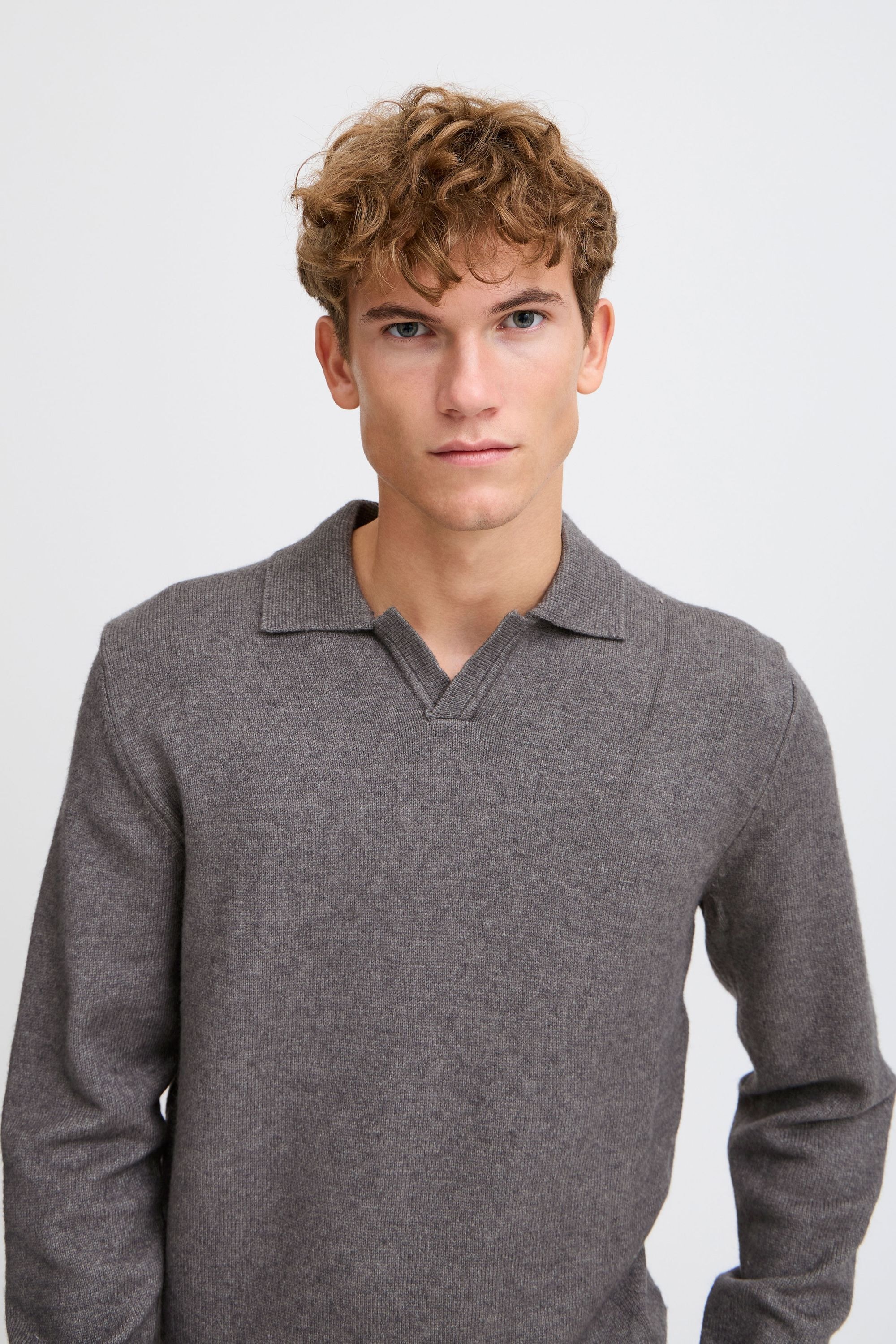 Casual Friday Strickfleece-Pullover »Strickpullover CFKARL polo knit«