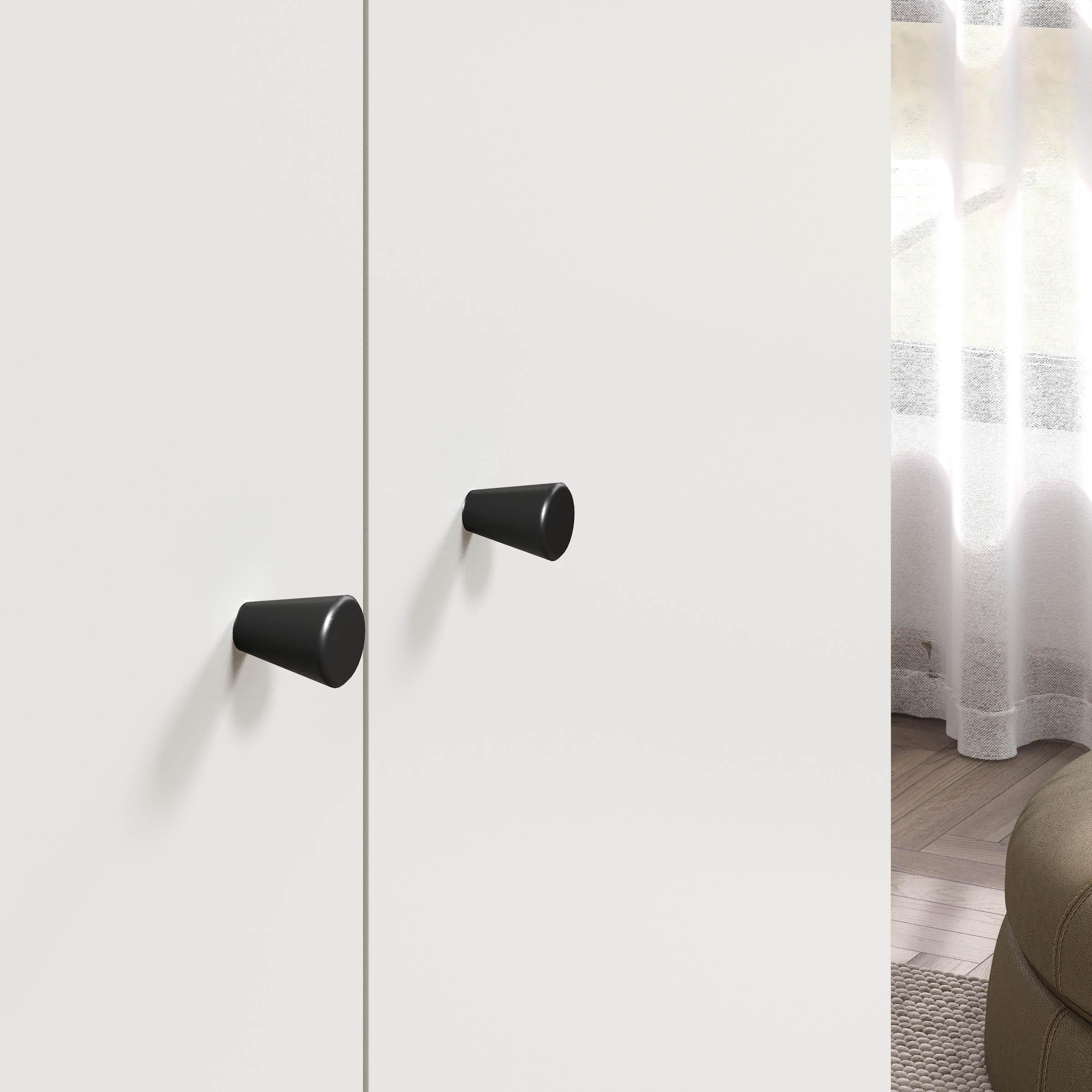 INOSIGN Kleiderschrank »Jersey Schlafzimmerschrank Garderobe Bestseller Schrank«, (1 St., Drehtürenschrank mit modernen Griffen Otto´s Choice), Drehtürenschrank mit 2 Schubladen - (B/T/H) 81/51/176 cm