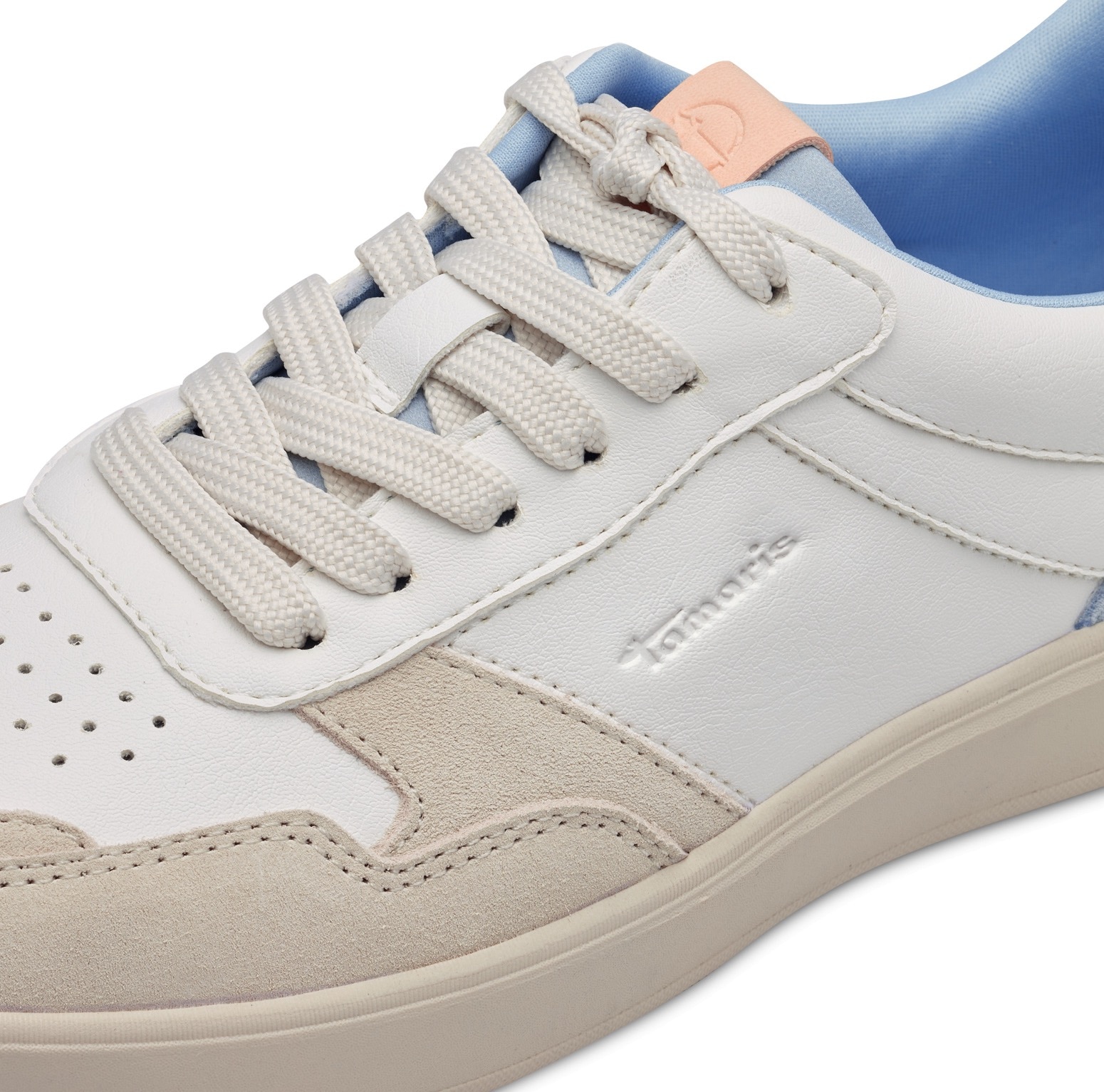 Tamaris Plateausneaker, Freizeitschuh, Halbschuh, Schnürschuh mit Kontrastbesätzen