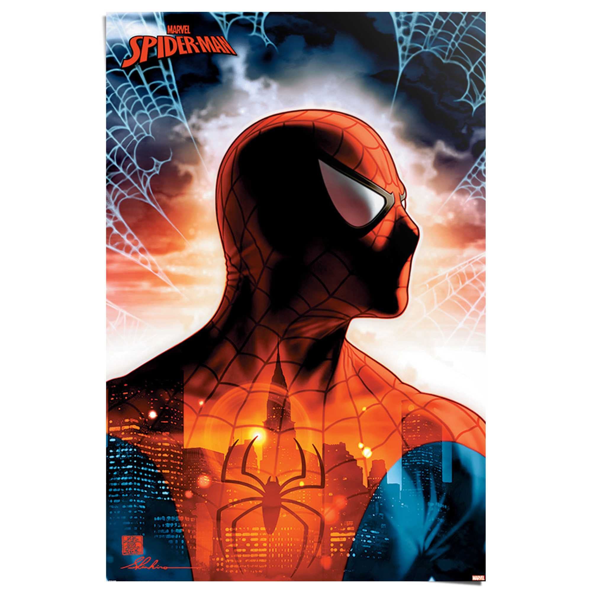 Poster »Spiderman - protector of the city«