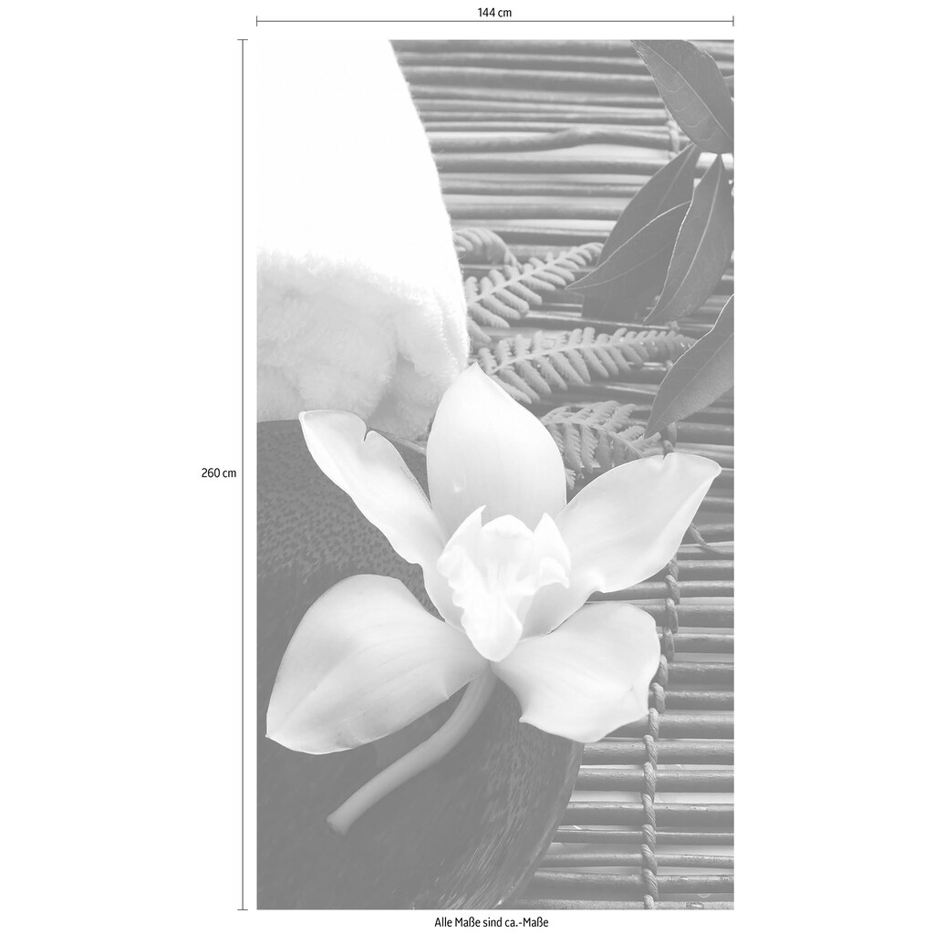 Wall-Art Vliestapete »asiatische Wellness Orchidee«