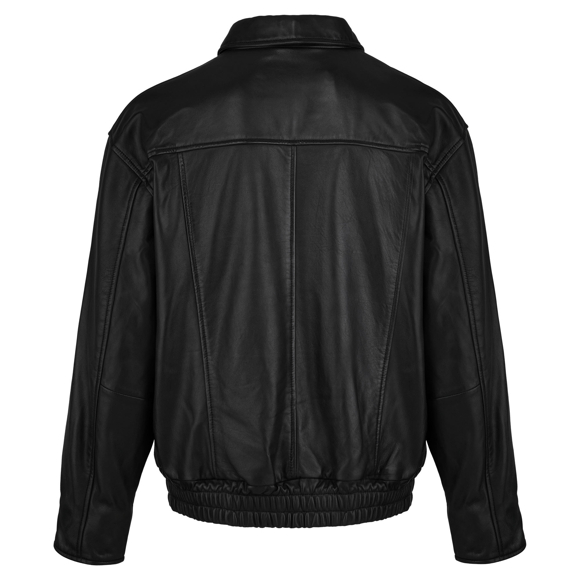 trueprodigy Lederjacke »Pekka Blouson Schnitt mit Hemdkragen und elastischen Saum« ohne Kapuze