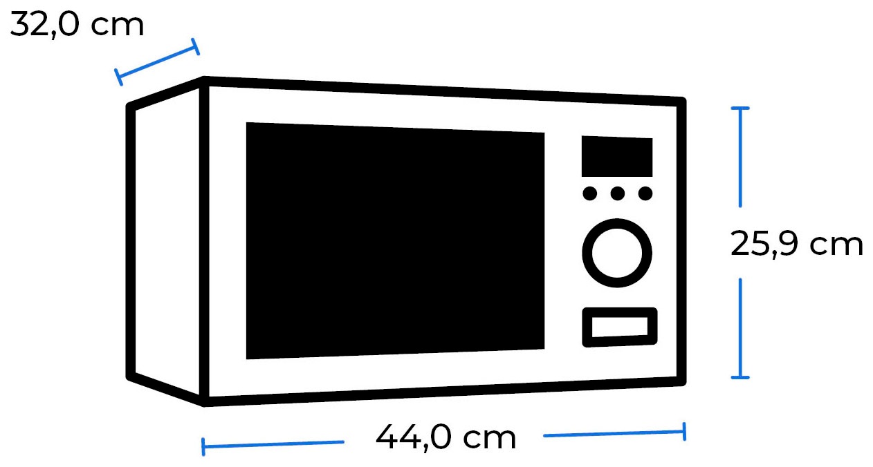 exquisit Mikrowelle »WP 700 J17-3 sw«, Mikrowelle, 700 W