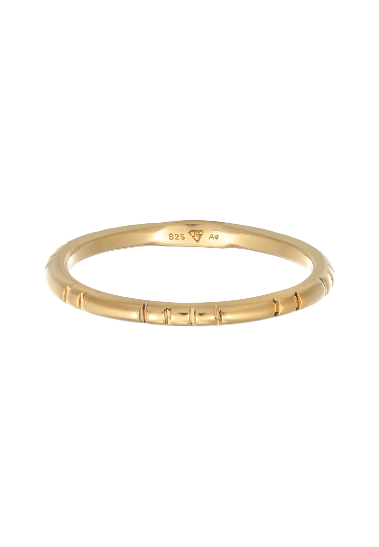 Elli Silberring »Ring Stapelring Stacking Bandring 925 Silber vergoldet«