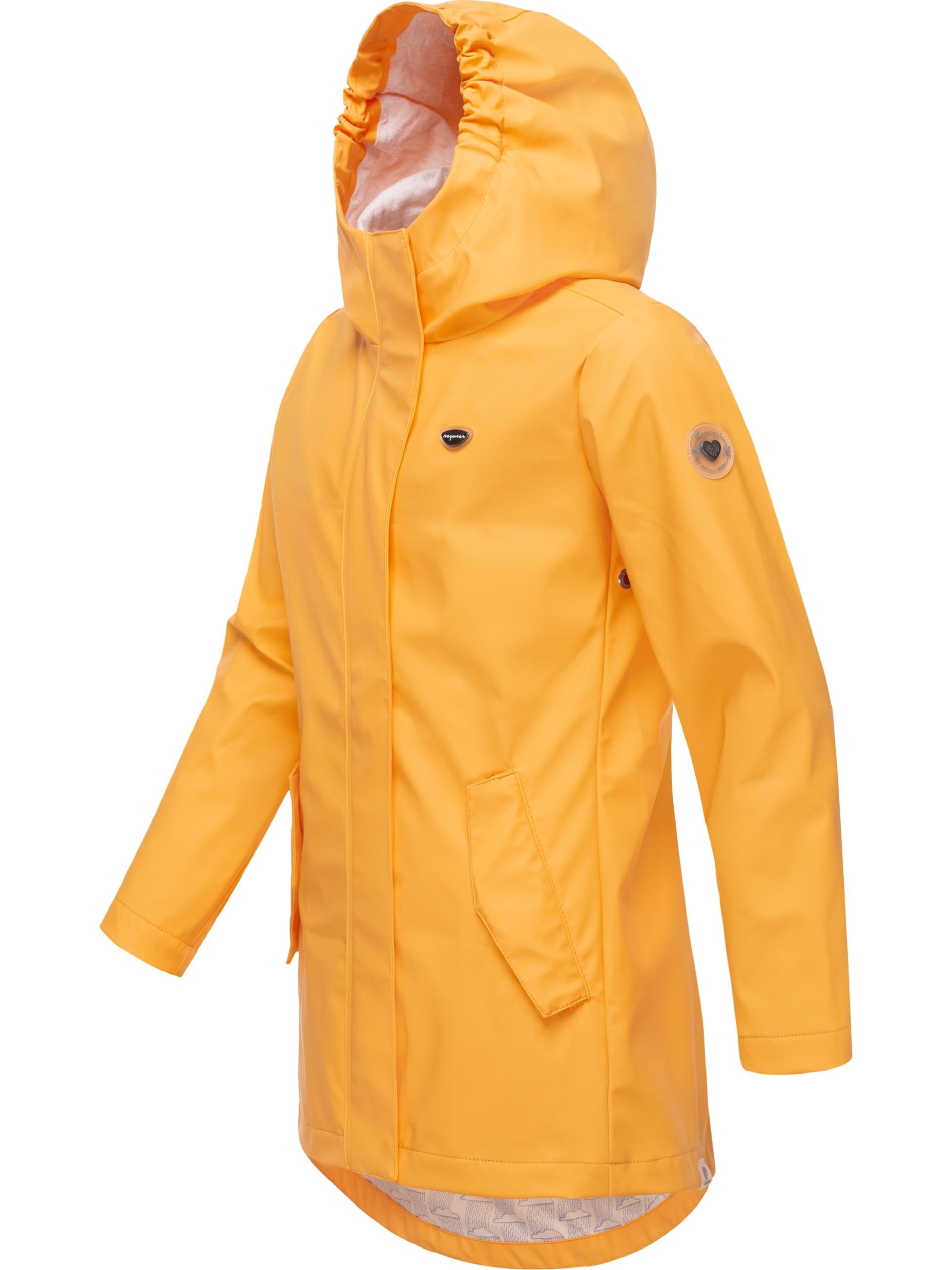 Ragwear Regenjacke »Regenmantel Marjanka II«, mit Kapuze, stylischer Mädchen Regenparka mit geschweißten Nähten