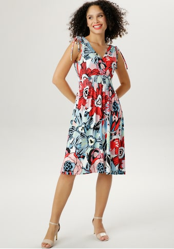 Aniston SELECTED Sommerkleid, mit Trägern zum Raffen - NEUE KOLLEKTION kaufen