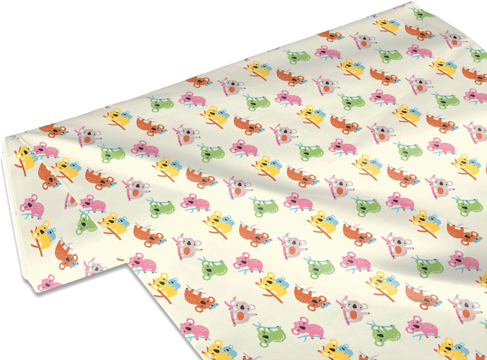 my home Stoff »bunte Koalas«, (1 St.), Meterware, Breite 140cm