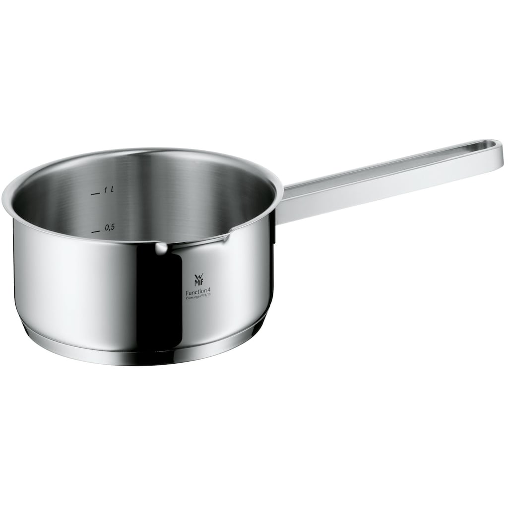 WMF Topf-Set »Function 4«, Cromargan® Edelstahl Rostfrei 18/10, (Set, 5 tlg., 1 Bratentopf 20cm, je 1 Fleischtopf 16/20/24cm, 1 Stielkasserolle 16cm), Induktionstöpfe