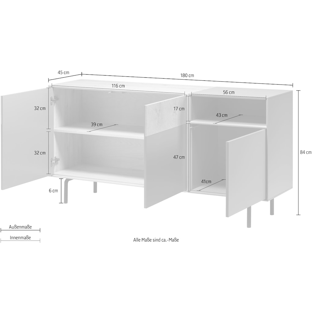 whiteoak Sideboard »Lanzo«