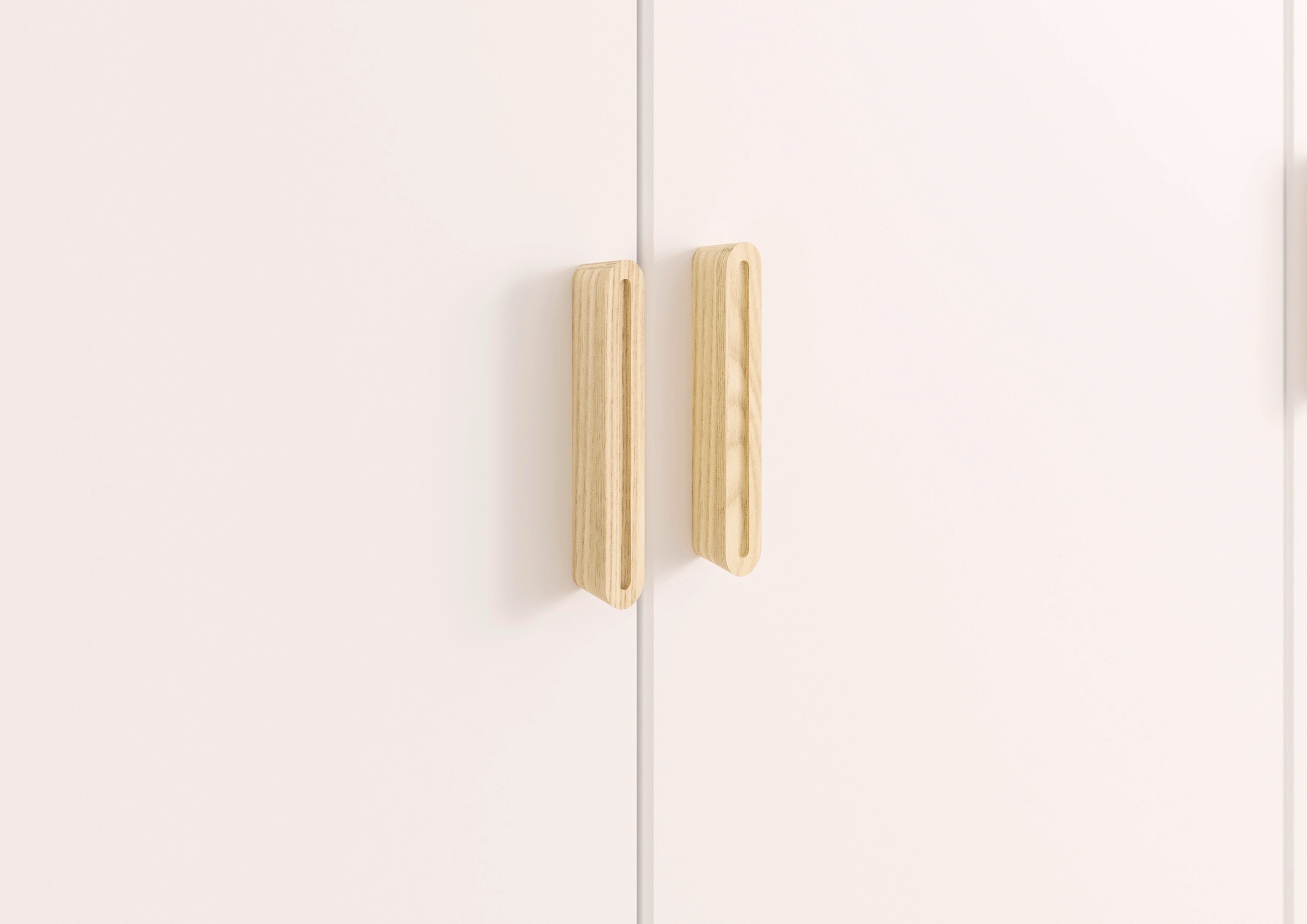 rauch Kleiderschrank »Ottos Choice Skandi Kinderzimmer Bestseller Schlafzimmerschrank FALUN« Breite 92/137/182, Höhe 203 cm,  im modernen Skandi-Look, Füße/Griffe Eiche massiv MADE IN GERMANY