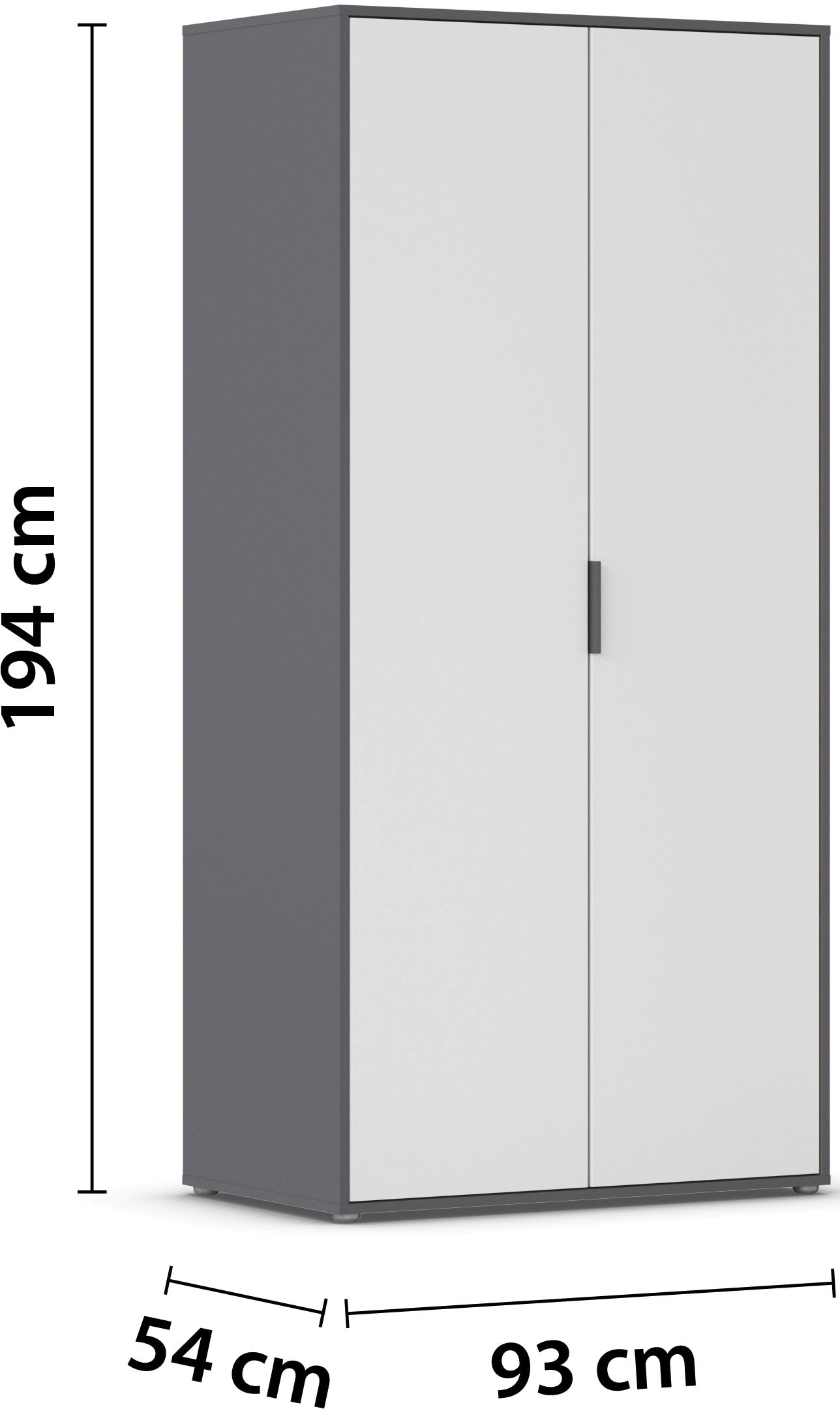 INOSIGN BY RAUCH Kleiderschrank »Schrank Garderobe Schlafzimmer Stauraum PAULLY TOPSELLER Wäscheschrank«, (mit 3 unterschiedlichen Griff-Varianten) 3 Griffvarianten MADE IN GERMANY