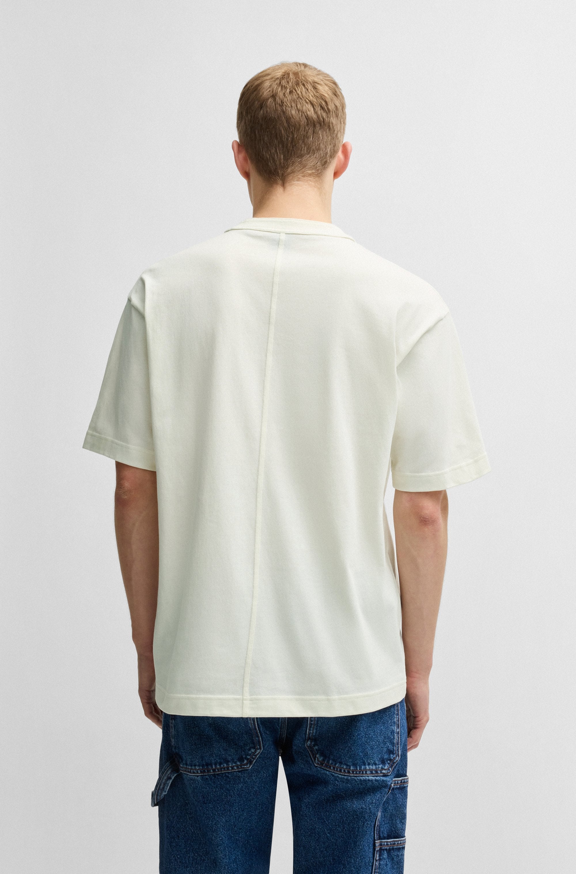 BOSS ORANGE T-Shirt »Te cotton«, mit Logobadge