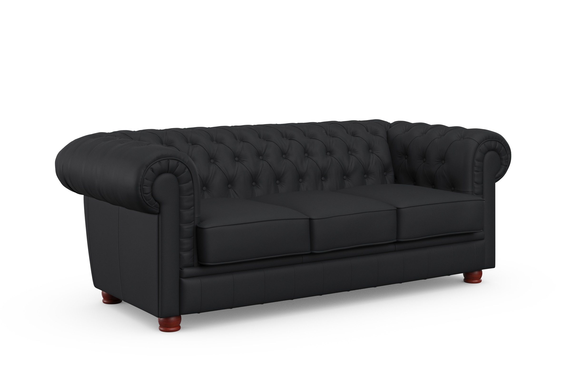 Max Winzer® Chesterfield-Sofa »Kent edel und bequem, tolle Detailverarbeitung, komfortable Armlehnen«, 3-Sitzer mit aufwendiger Knopfheftung, Breite 205 cm