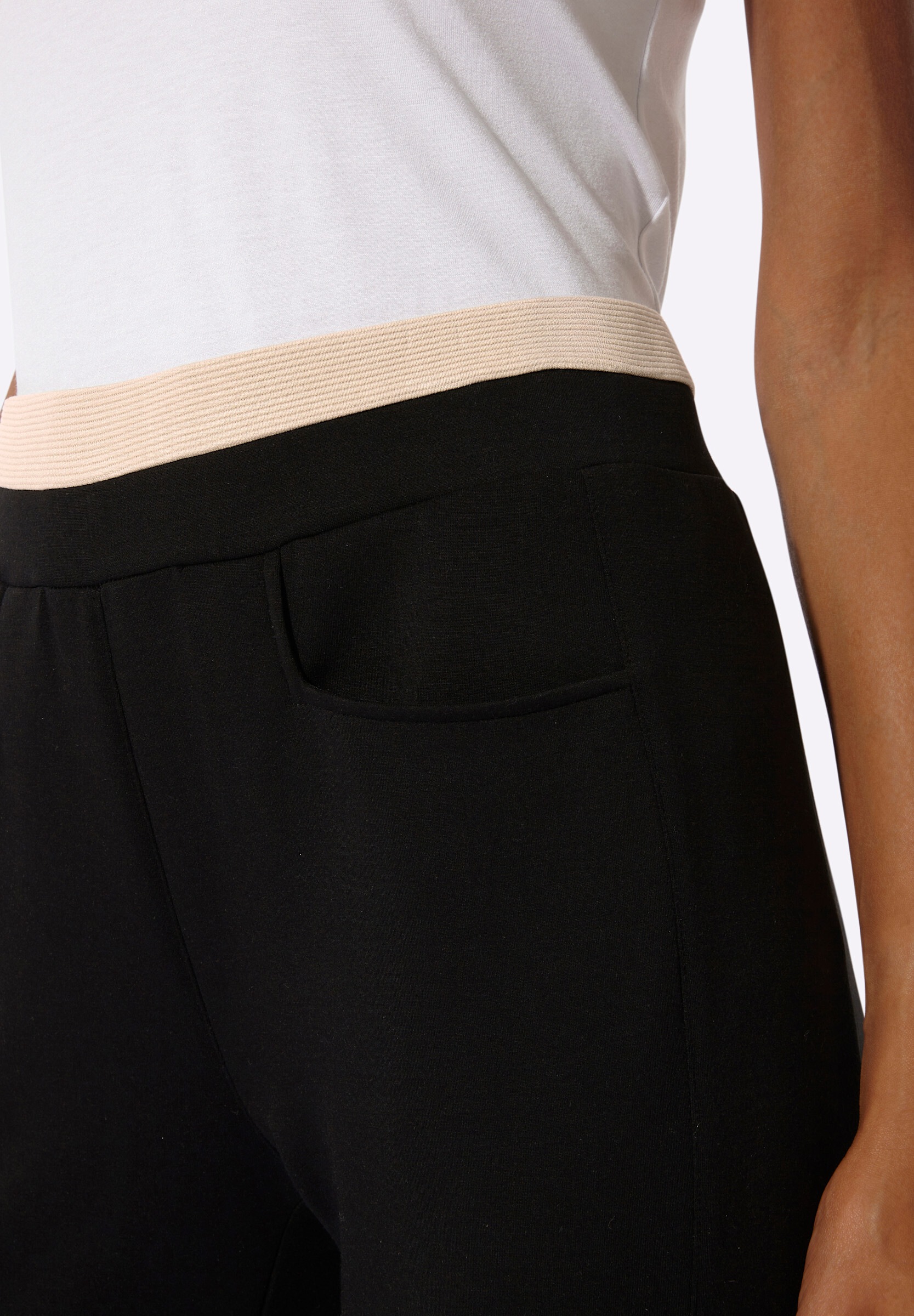 creation L Stoffhose »Modal-Mix-Jersey-Hose Jogg Pants mit Zier-Reißverschlüssen«