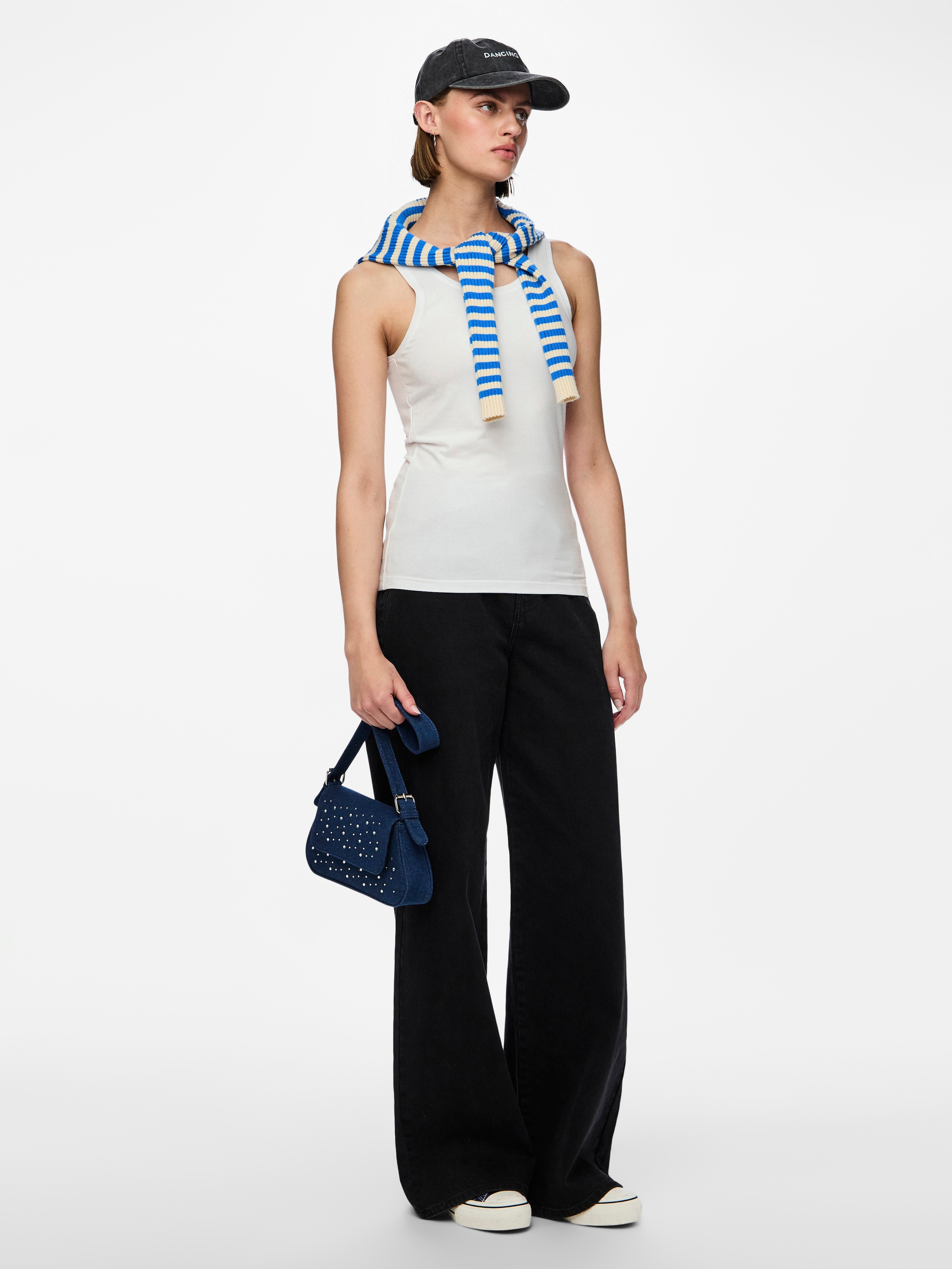 pieces Tanktop »PCSIRENE TANK TOP JRS NOOS« Baumwollmischung, slim fit