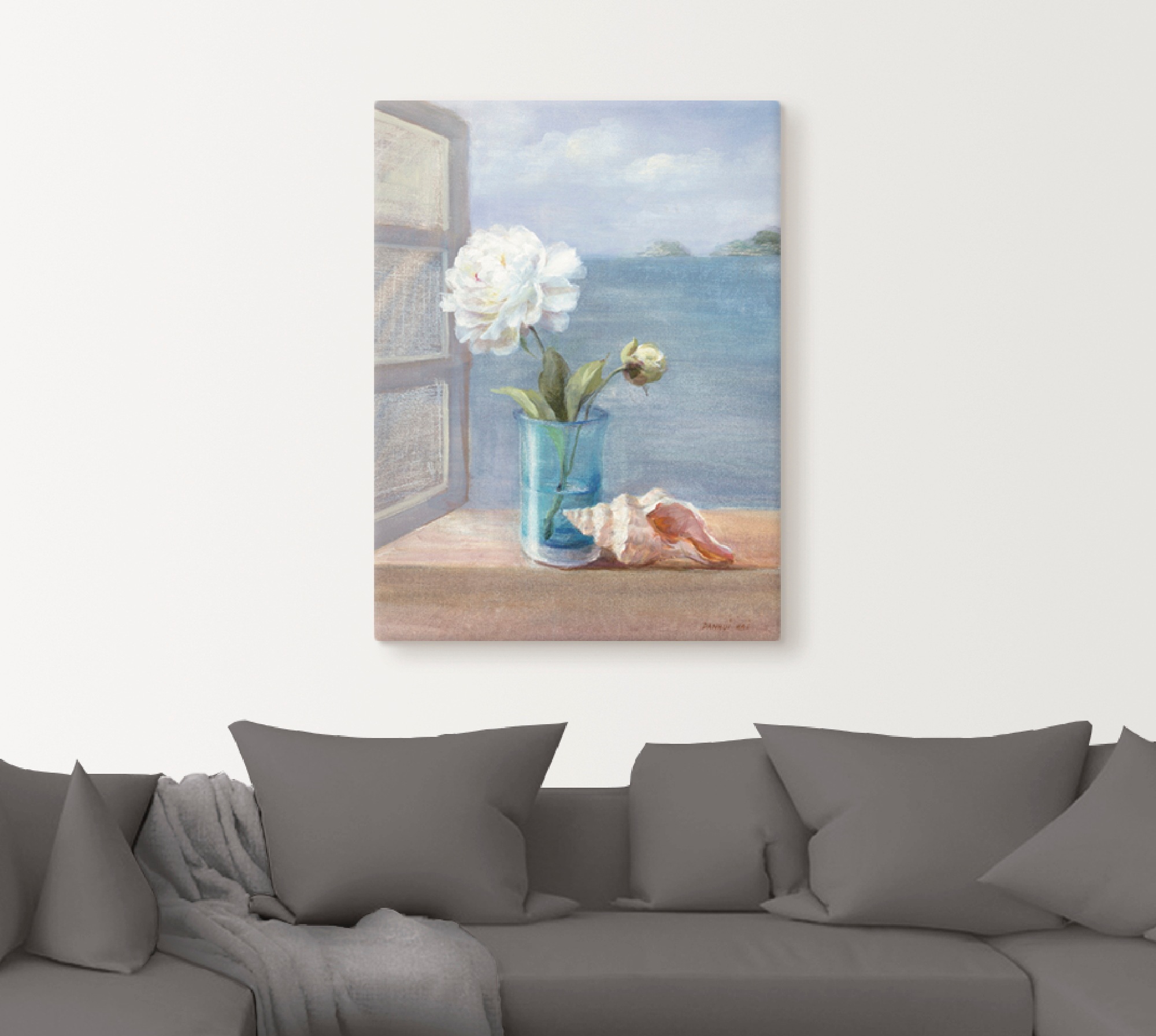 Artland Leinwandbild »Küsten Blumen I« Arrangements 1 Stk. tlg. auf Holzrahmen gespannt