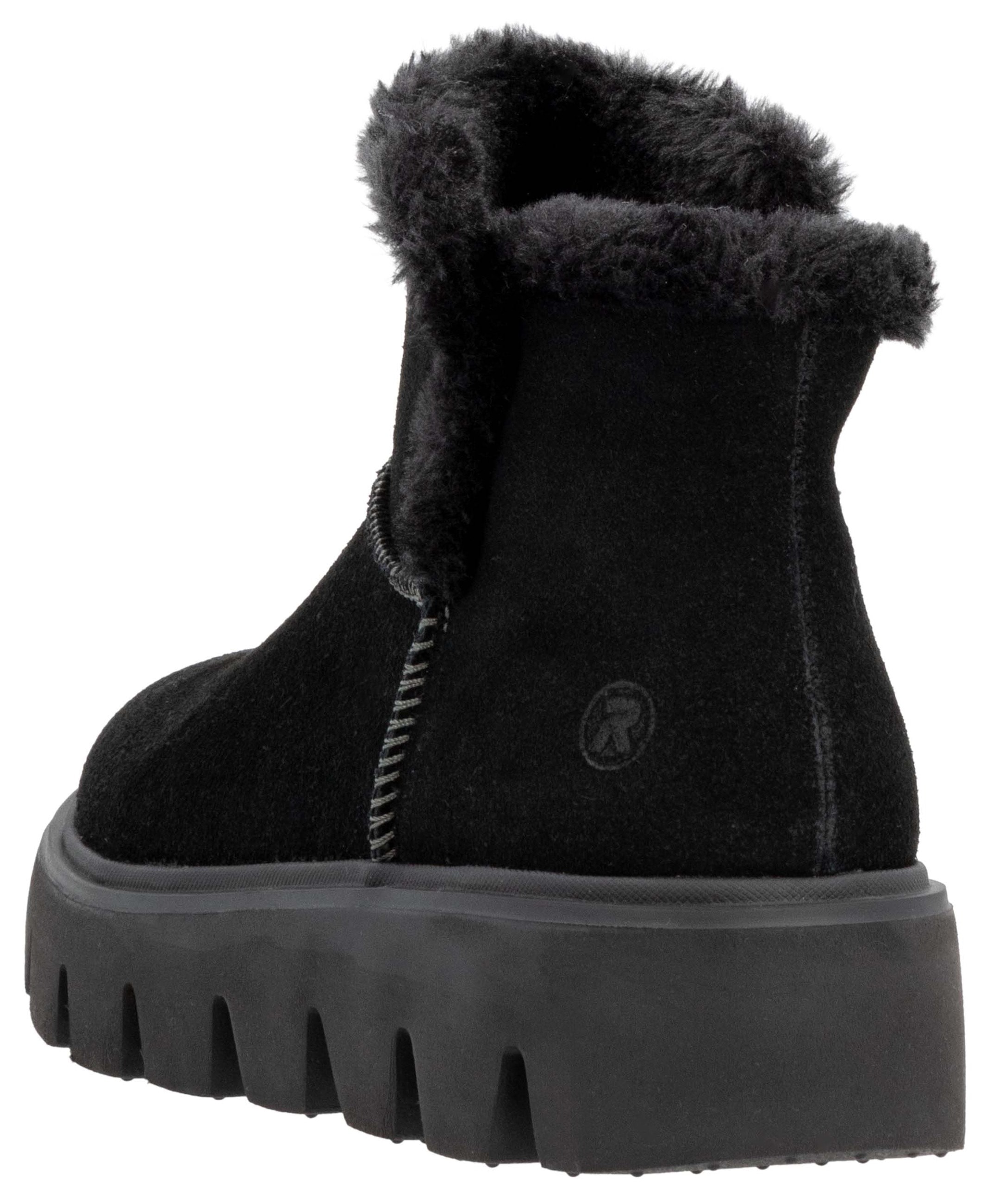 Rieker EVOLUTION Winterboots, Plateaustiefel, Schlupfschuh mit Innenreißverschluss