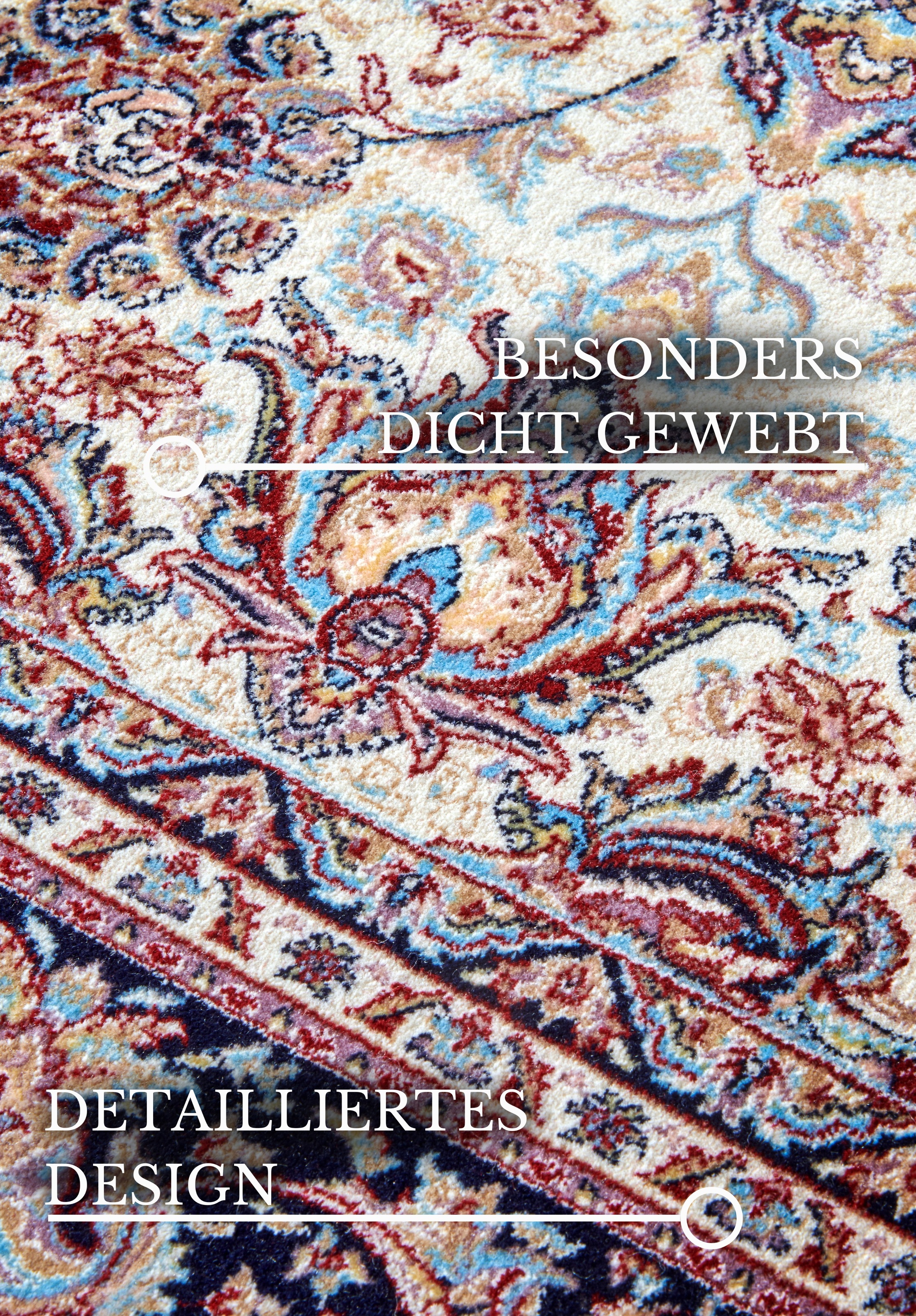 Villeroy & Boch Teppich »Alfred«, rechteckig, 7 mm Höhe, Orientalisch, Fransen, Wohnzimmer, Schlafzimmer, Klassisch, Kurzflor