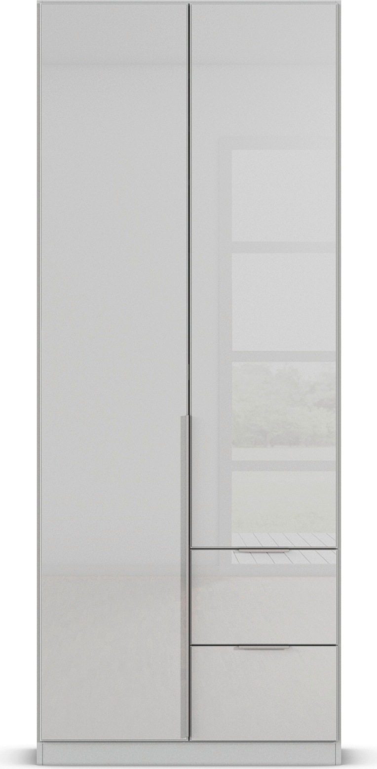 rauch Drehtürenschrank »Kleiderschrank Kleiderschränke Schrank Garderobe AGORDO mit Glasfront«, (in zwei Griff-Farben mit Glasfront), mit Außenschubkästen, in 6 Breiten und 2 Höhen MADE IN GERMANY
