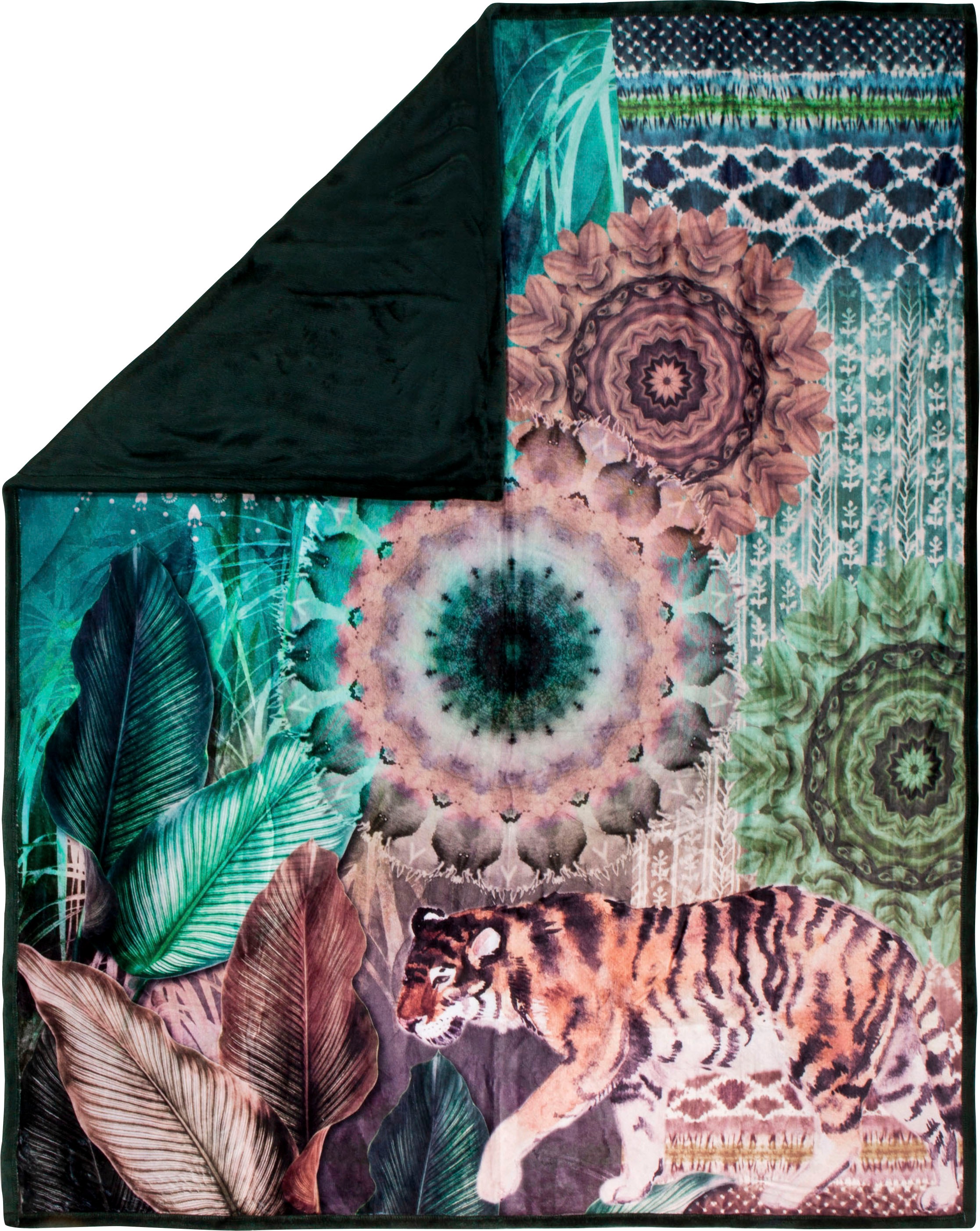 hip Plaid »Yukon«, mit Mandala und Tiger