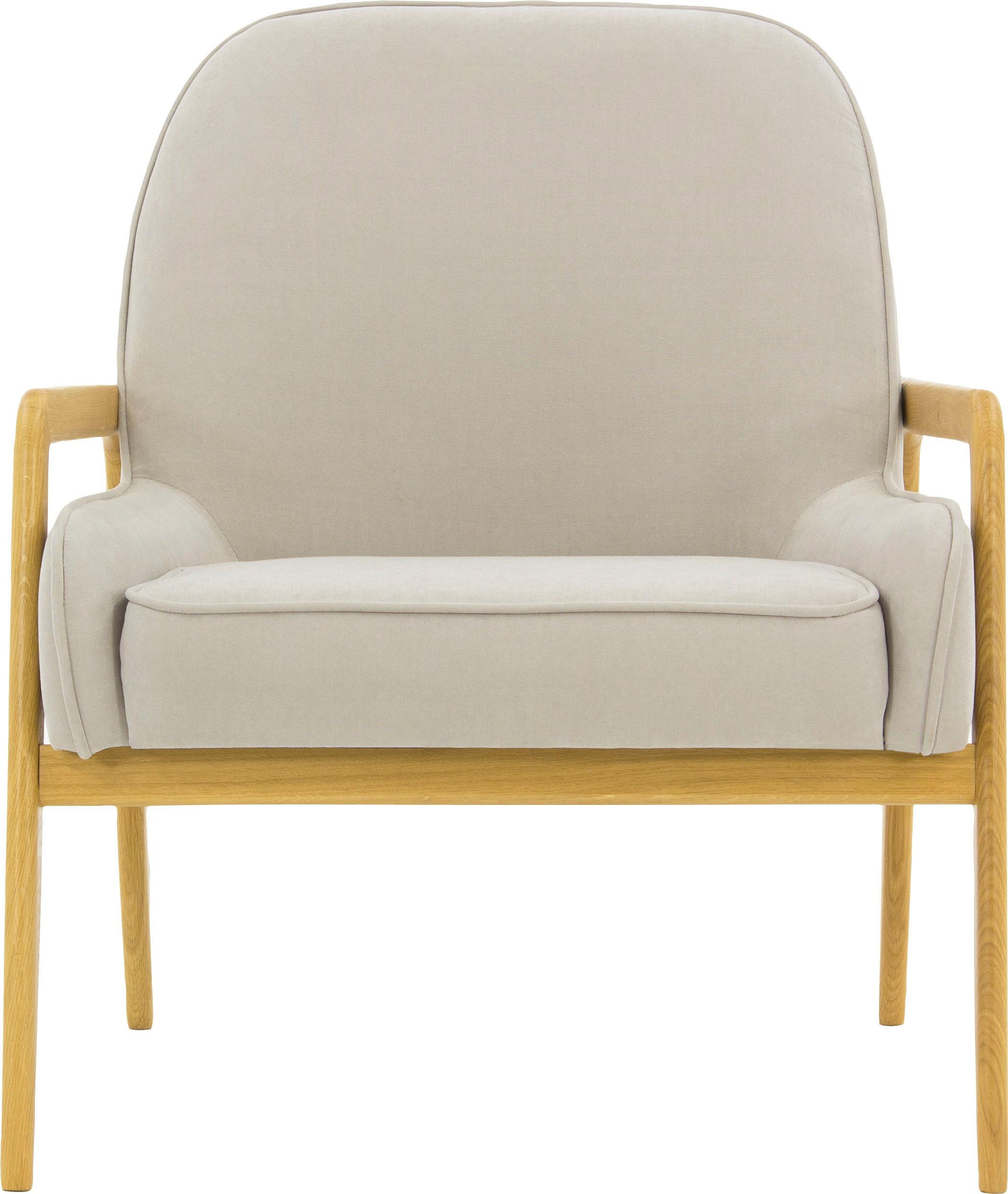 Home affaire Sessel »Braga« wahlweise mit Gestell aus Eiche in dunkel oder Buchenholz in hell