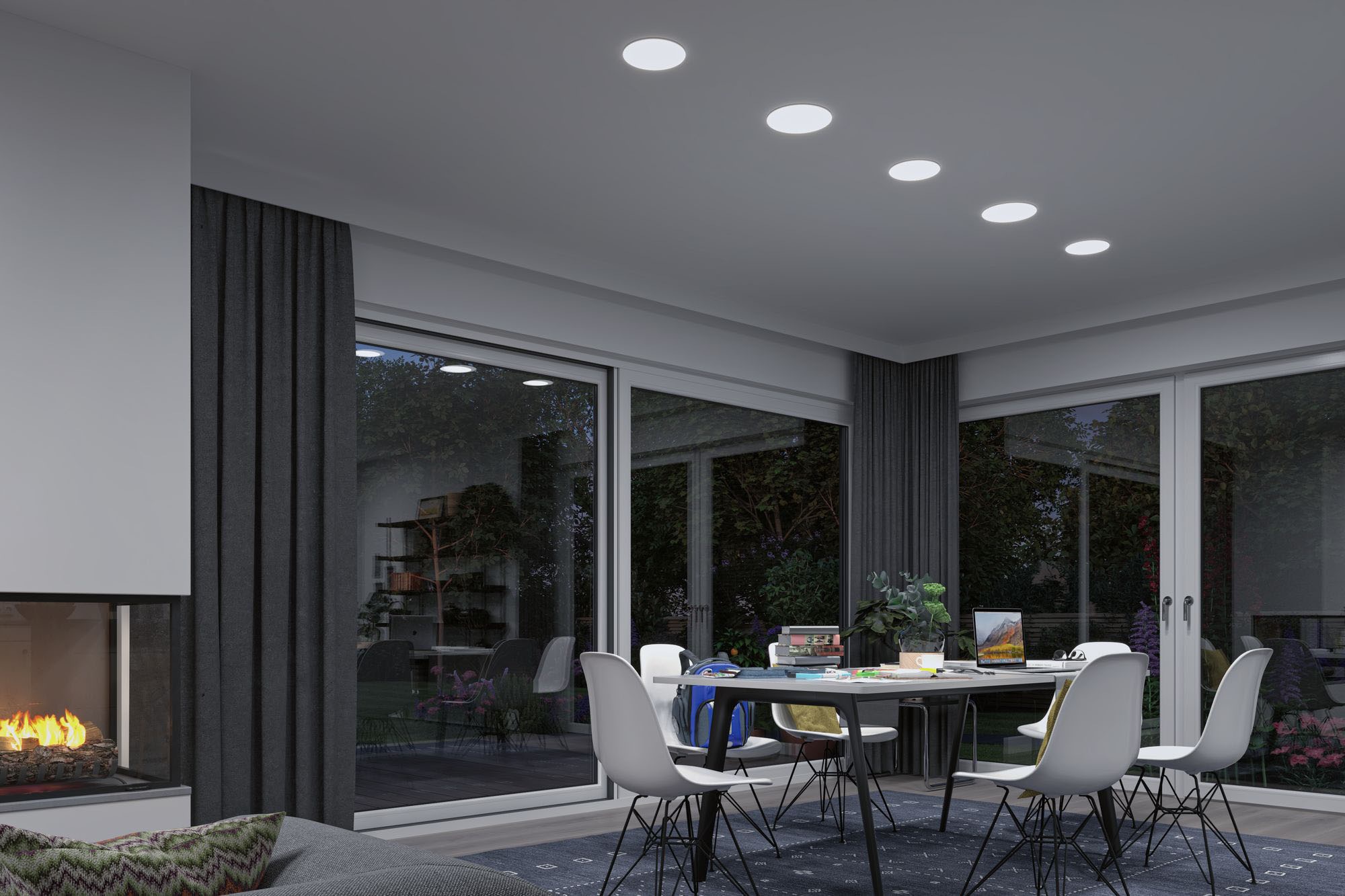 Paulmann LED Bad-Einbauleuchte »Veluna«, Schutzart IP44, 3 Lichtstimmungen möglich, Ø 18,5 cm, inkl. LED Leuchtmittel