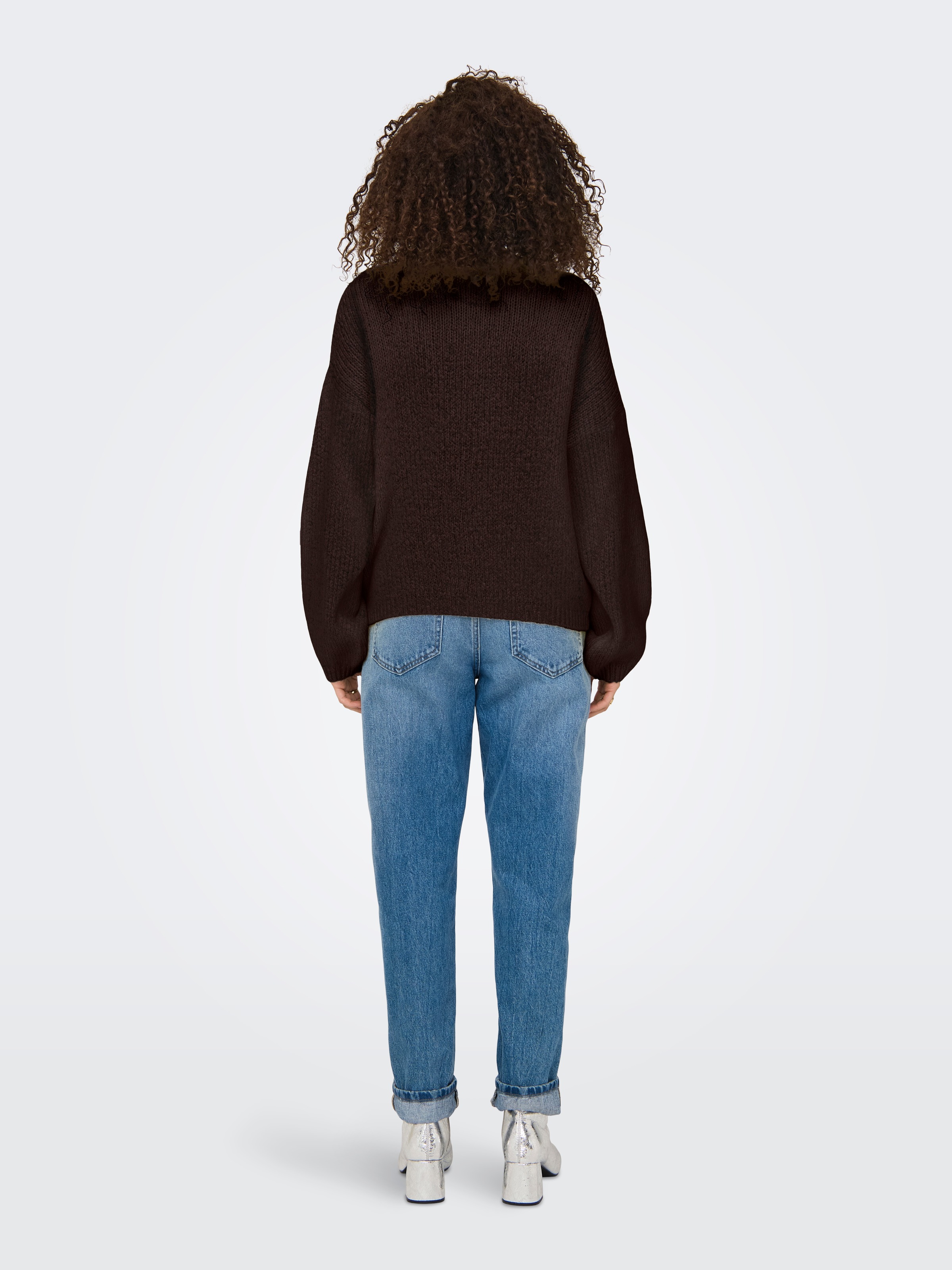 JDY V-Ausschnitt-Pullover »JDYDINEA L/S REVERSIBLE PULLOV. KNT NOOS« Kunstfaser, regular fit