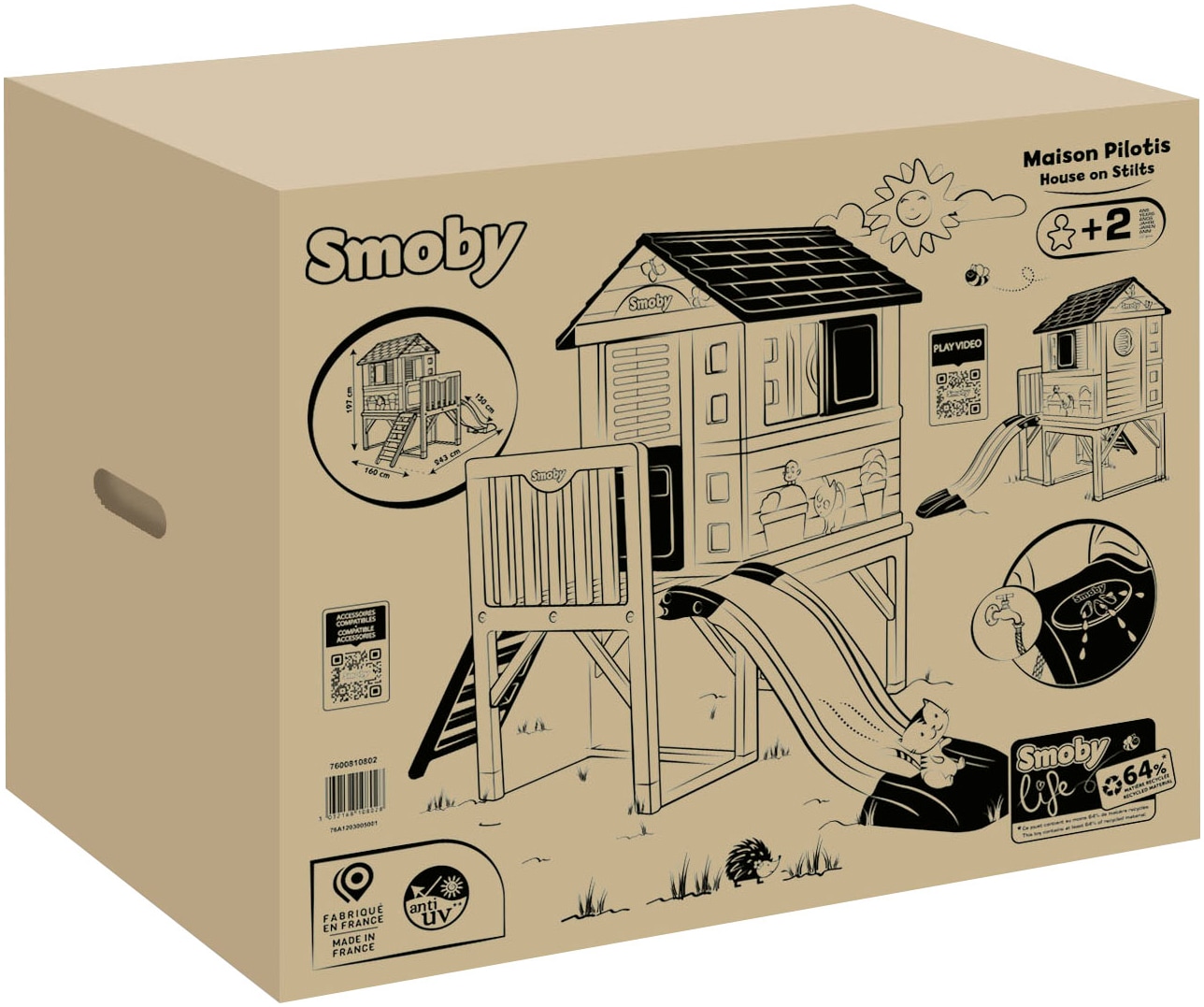 Smoby Spielhaus »Smoby Life Stelzen«, Made in Europe